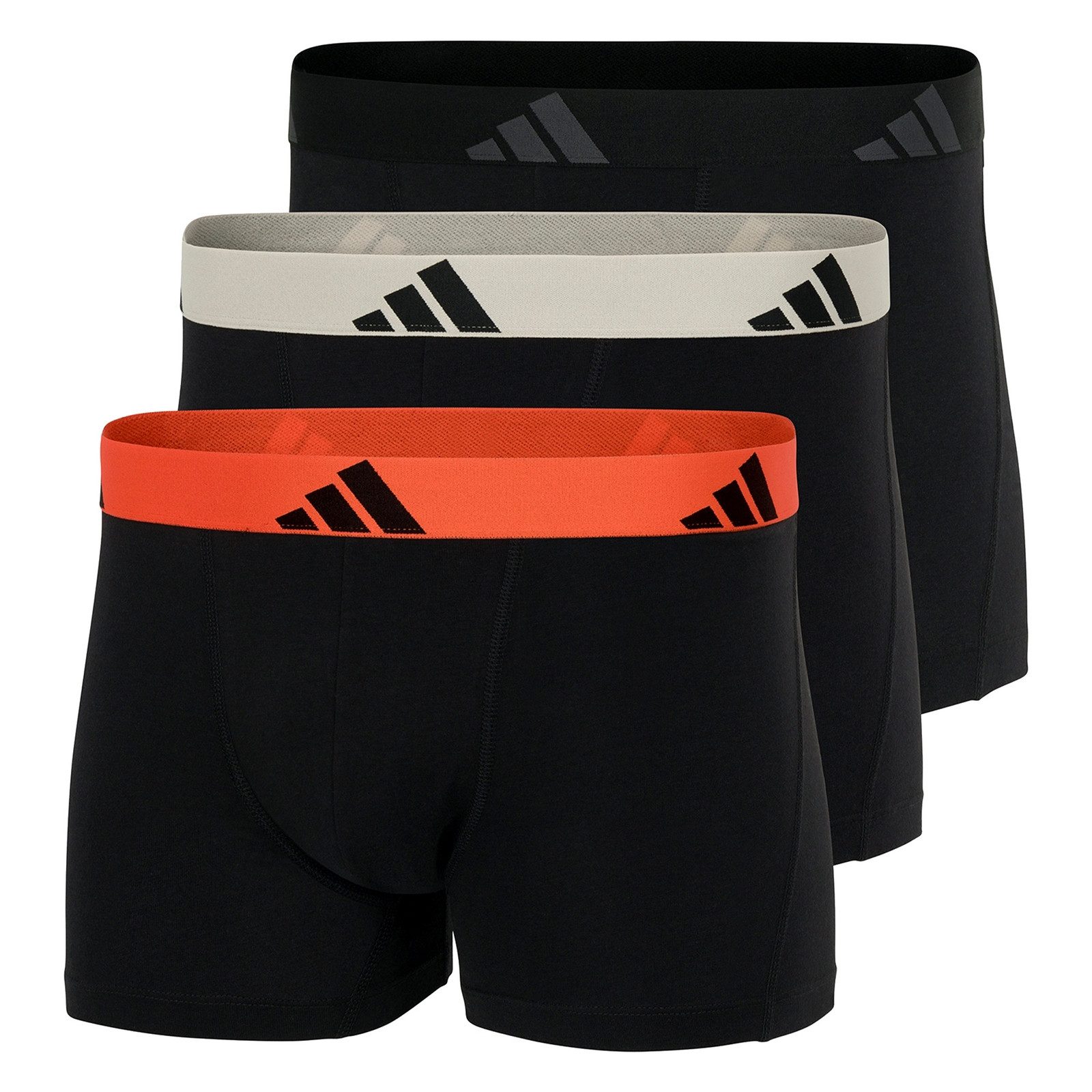 adidas Sportswear Trunk Trunk Active Flex Cotton (3-St., 3er Set) mit flexiblem Vier-Wege-Stretchmaterial