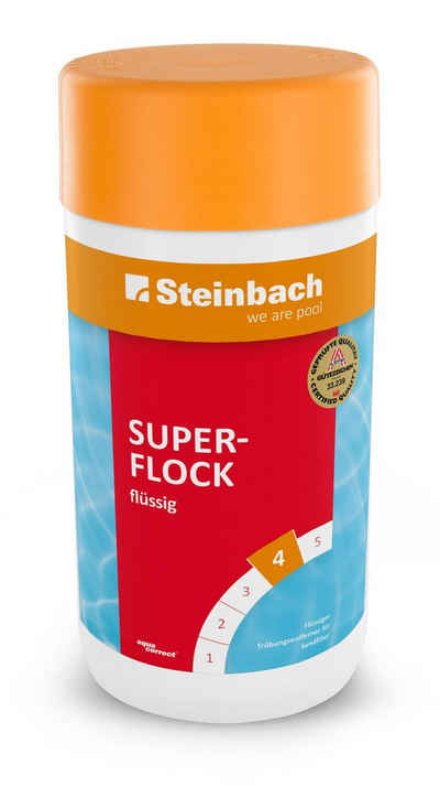 Steinbach Poolpflege Steinbach Superflock flüssig 1 L, (Spar-Set)