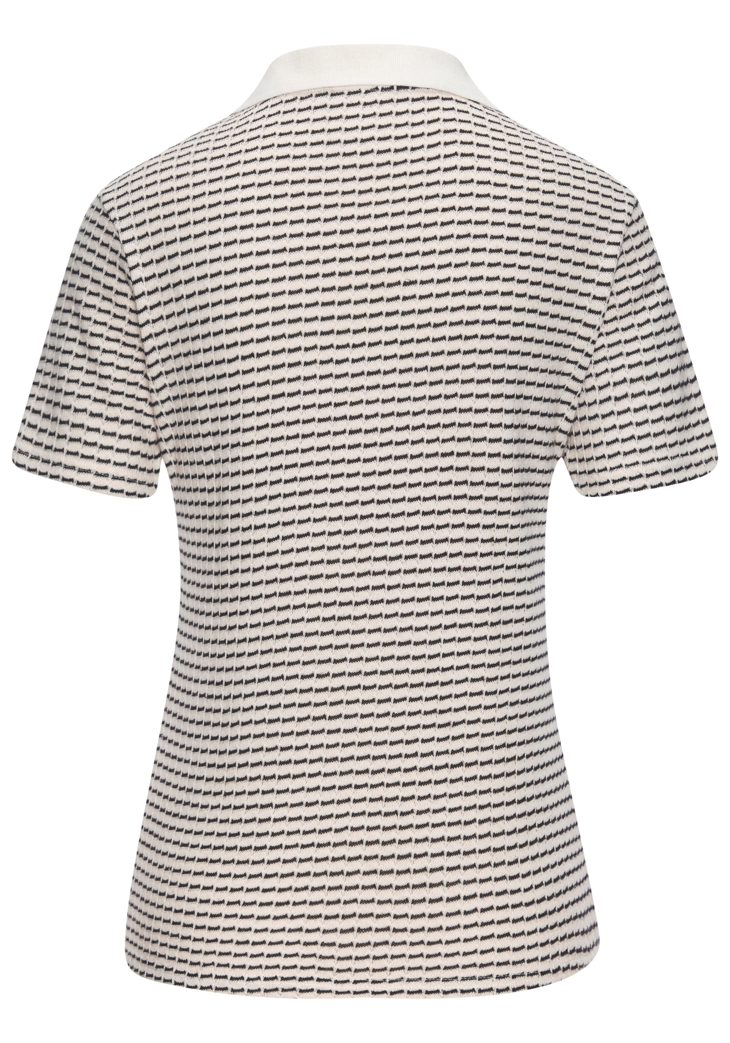 Vivance by Lascana Poloshirt aus strukturierter Strickqualität aus angenehmer Baumwollmischung – Bild 4 von 5