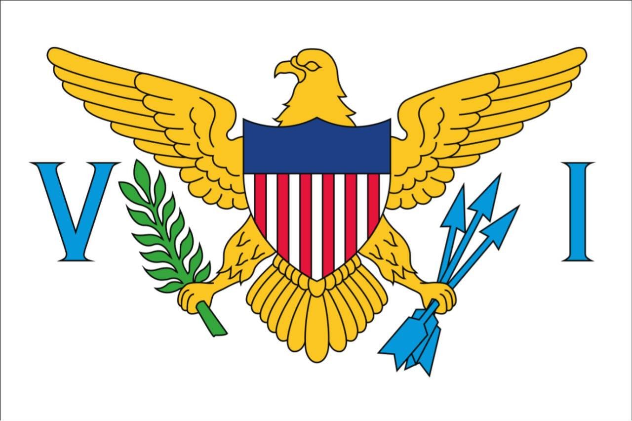 flaggenmeer Flagge Amerikanische Jungferninseln 160 g/m² Querformat