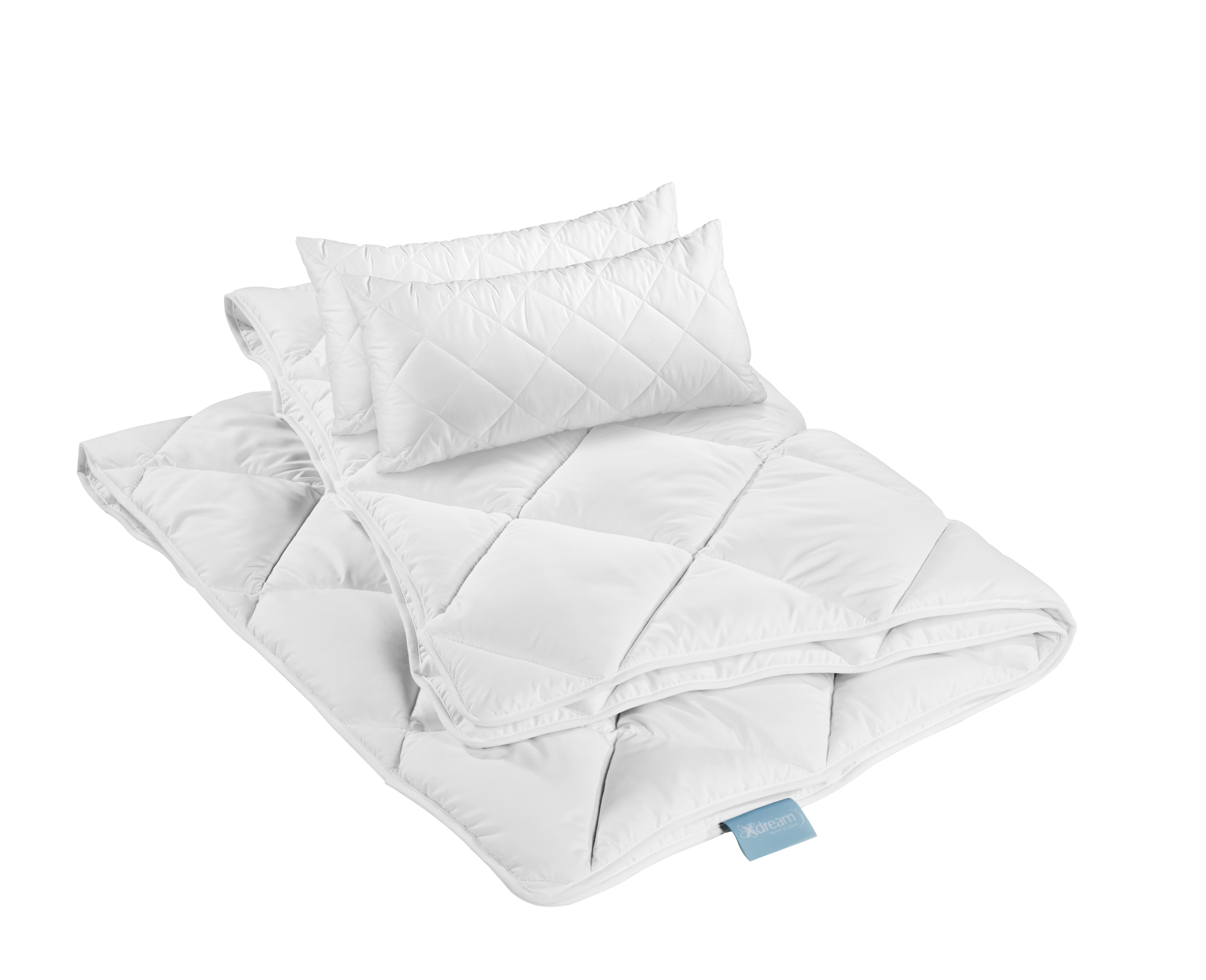 XDREAM Microfaserbettdecke + Kopfkissen Pure Bettwarenset günstig online kaufen