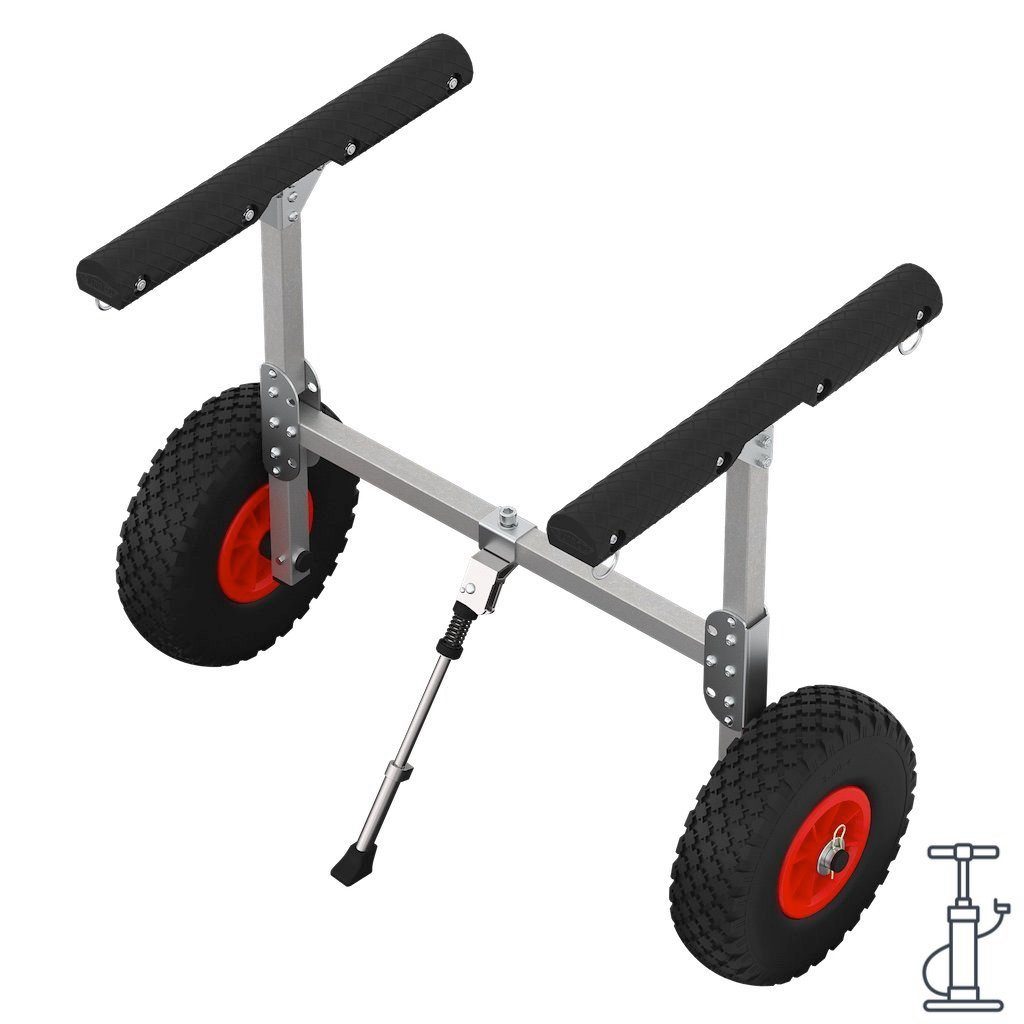 SUPROD SUP-Transportwagen Kanuwagen mit LUFTREIFEN Transportwagen SUP Aluminium KW260-LU