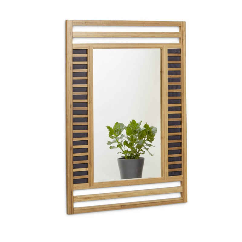 relaxdays Зеркало Bambus Зеркало mit dekorativem Rahmen