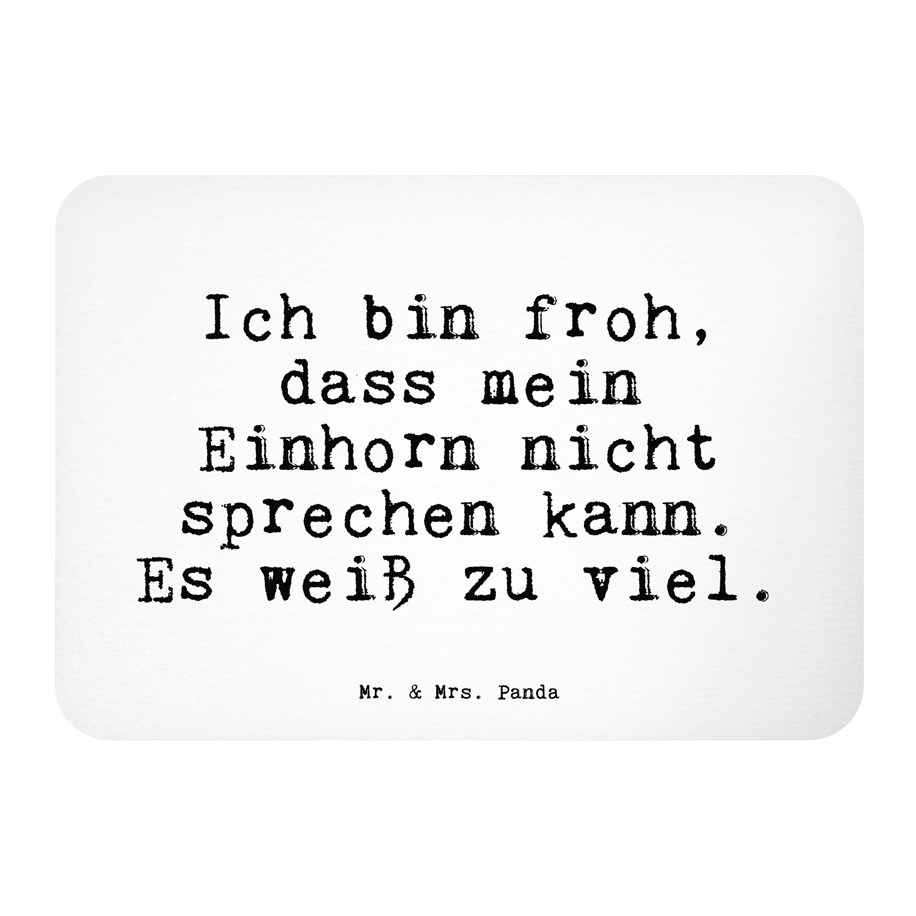 Mr. & Mrs. Panda »Ich bin froh, dass... Weiß Geschenk