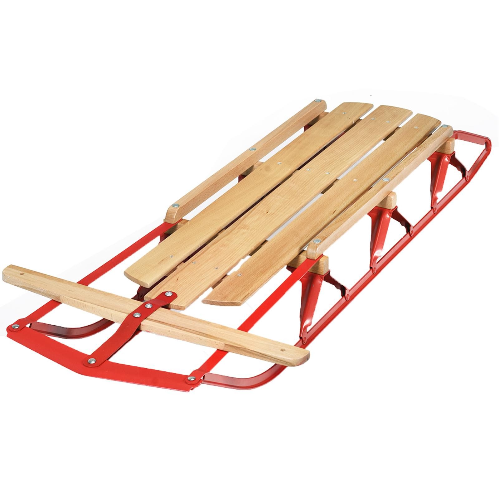 KOMFOTTEU Санки Деревянные санки, bis 150 kg belastbar, 137cm lang