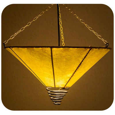 SIMANDRA Lampenschirm marokkanische Lederlampe Fuego Simple 40 cm