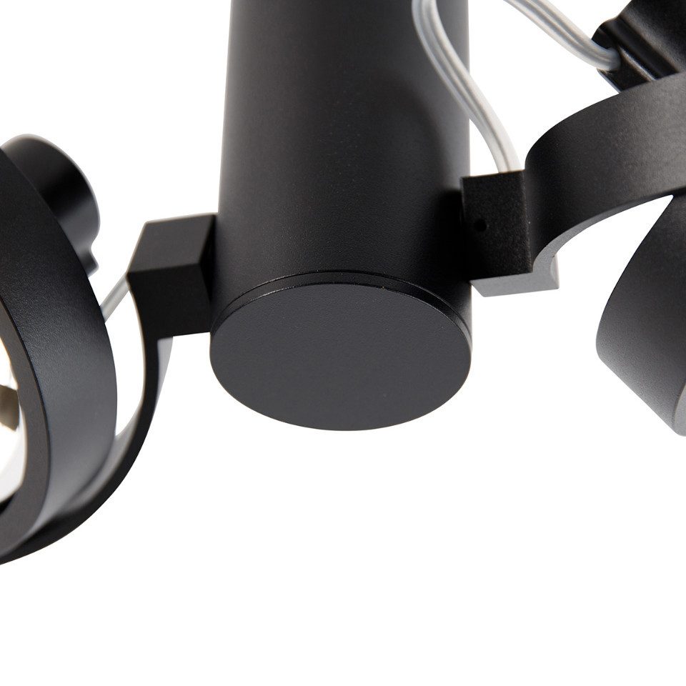 Qazqa LED Aufbaustrahler Goes, ohne Leuchtmittel, Warmweiß, QAZQA Aufbau­spot, g9, Schwarz, Metall, Modern