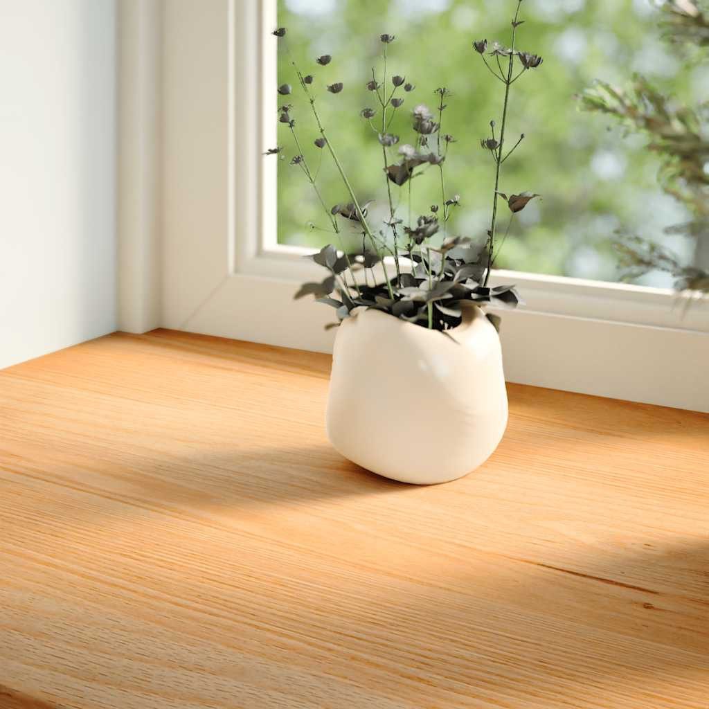 vidaXL Fensterbank 160 x 15 x 2 cm Fensterbänke 2 Stk Hellbraun 160x15x2 cm Massivholz Ei