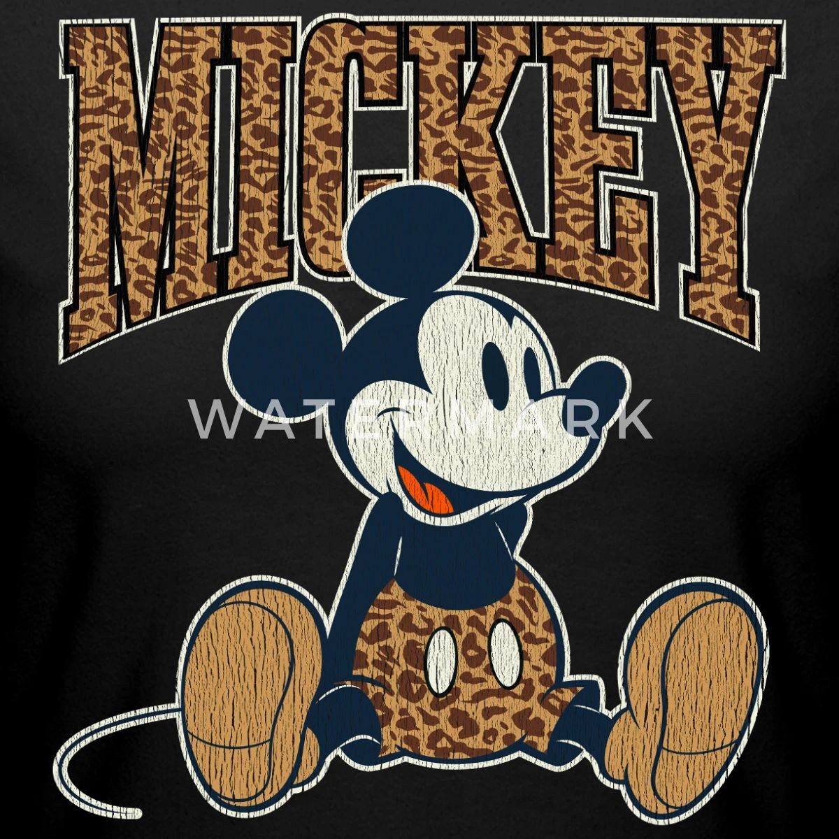 Spreadshirt T-Shirt Mickey & Minnie Mickey Mouse Leo Look Crop Top (1-tlg)