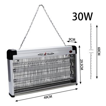 Bettizia Insektenvernichter 30W Elektrische Insektenfalle Mückenfalle LED UV-Licht Mückenlampe