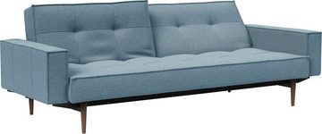 INNOVATION LIVING ™ Sofa Splitback, mit Armlehne und dunklen Styletto Beinen, in skandinavischen Design