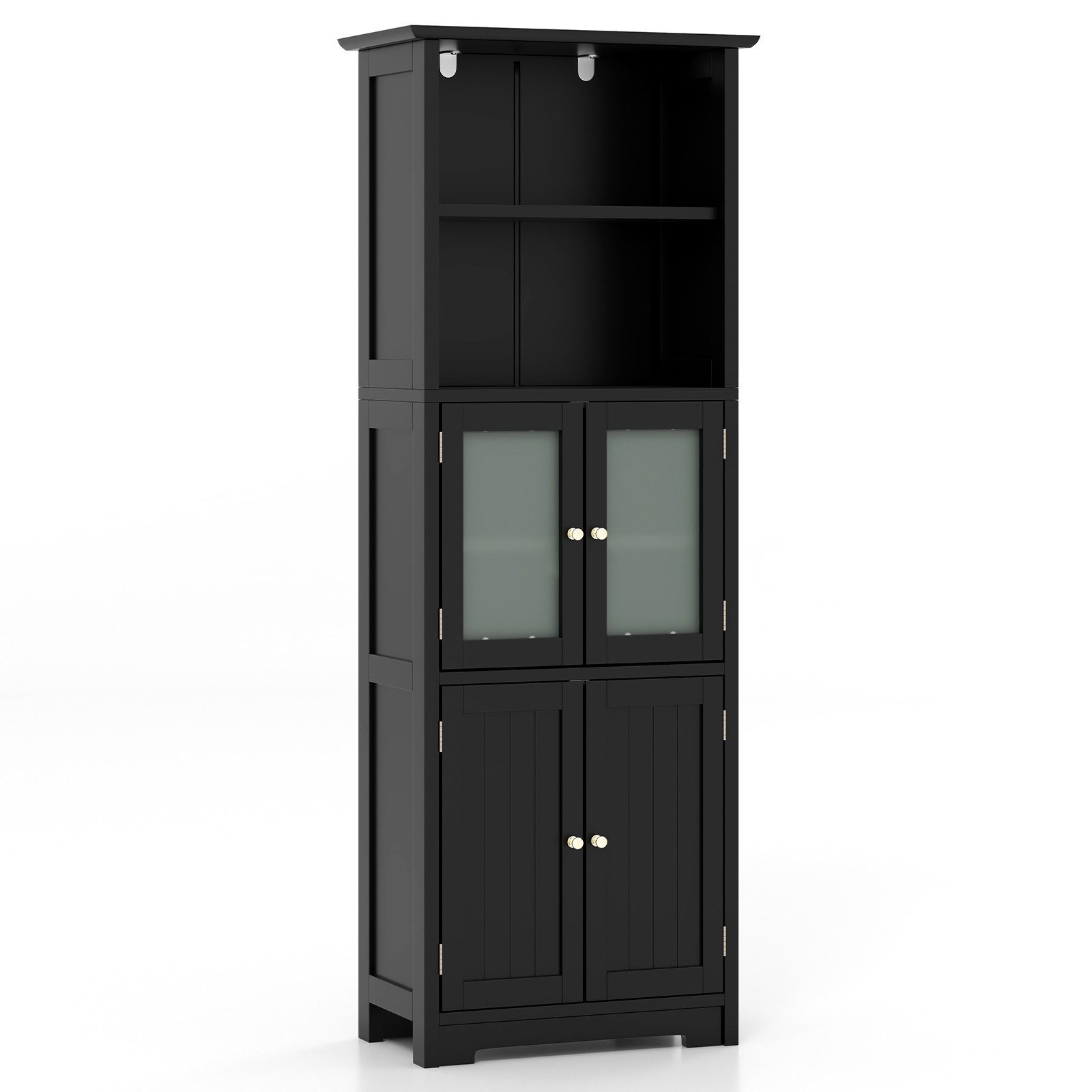 COSTWAY Hochschrank Bad, Küchschrank mit verstellbarem günstig online kaufen