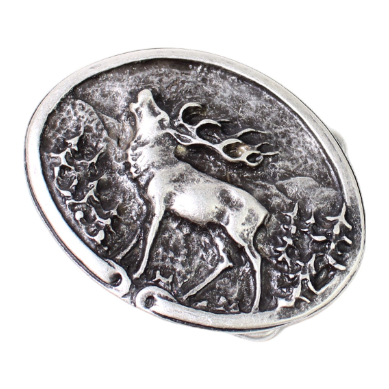 FRONHOFER Gürtelschnalle 18039 (1-St) Gürtelschnalle für 4 cm Gürtel, Metall (Zamak), Tracht