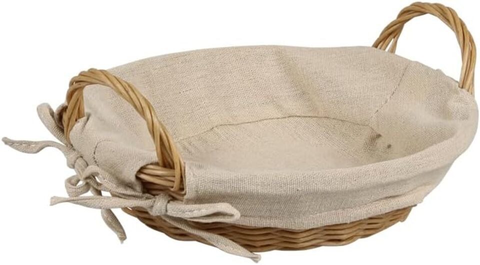 KESPER® Brotkorb Brotkorb mit Textilfutter, abnehmbar, Ø 23 x H 6 cm, (1-tlg)