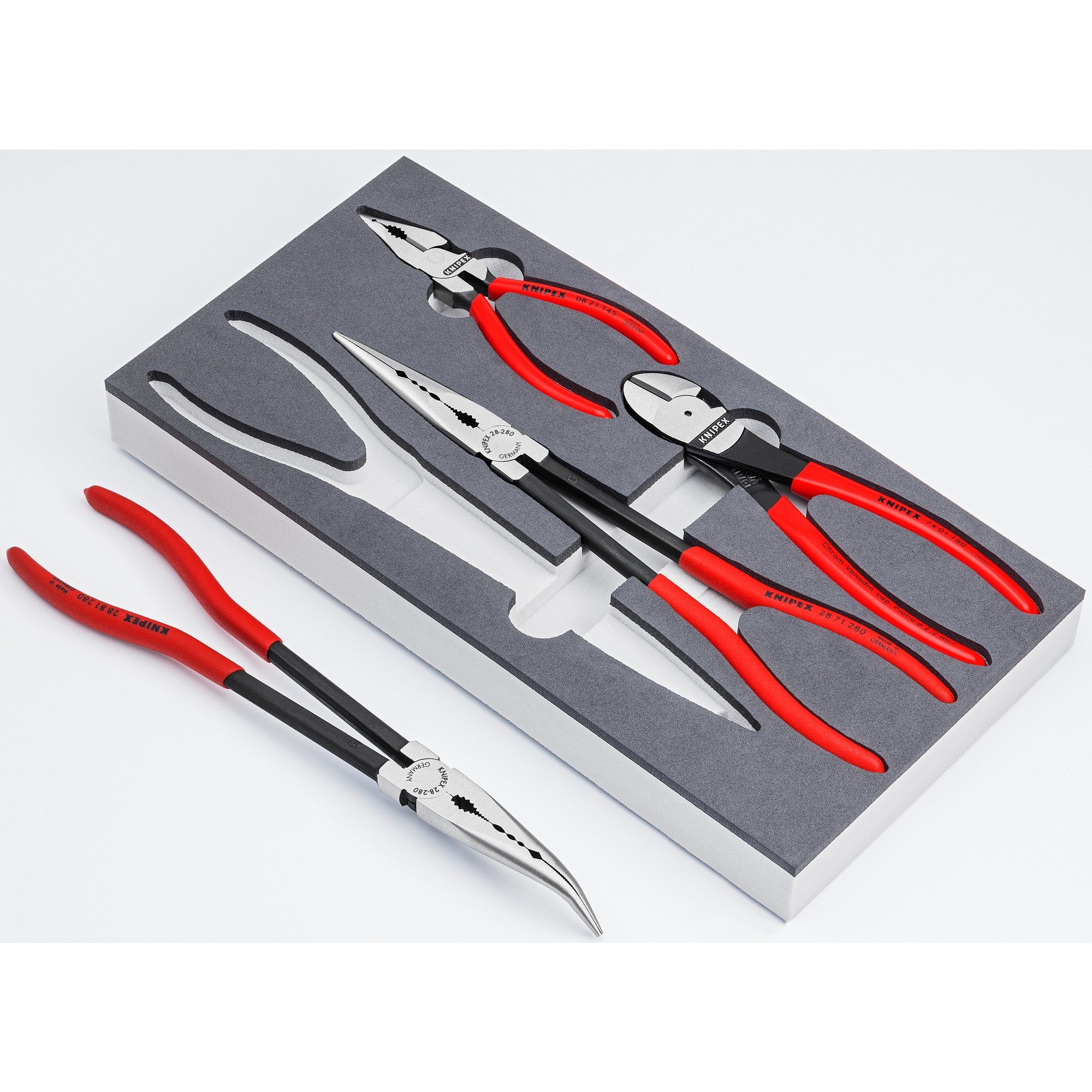 Knipex Zangenset KNIPEX Zangen-Set "KFZ" 002001V16, (präzise