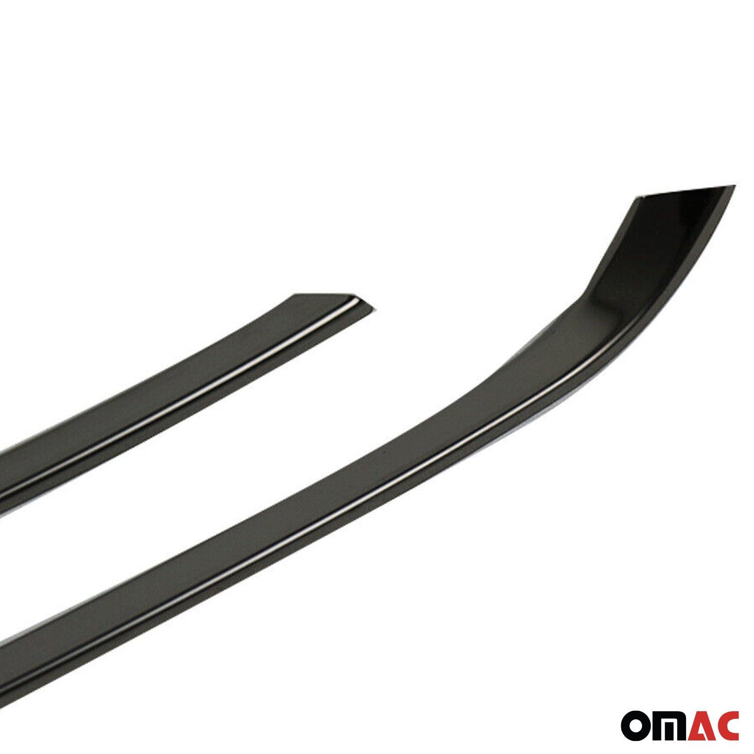 OMAC Zierleisten-Aufkleber Nebelscheinwerfer Rahmen für Opel Astra K Schrägheck Chrom Dunkel 2x, (2tlg), Langlebig,Einfache Reinigung,Einfache Installation,Rostbeständig