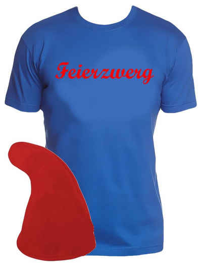coole-fun-t-shirts Kostüm FEIERZWERG Zwergen Kostüm Feier Zwerg Karneval Fasching