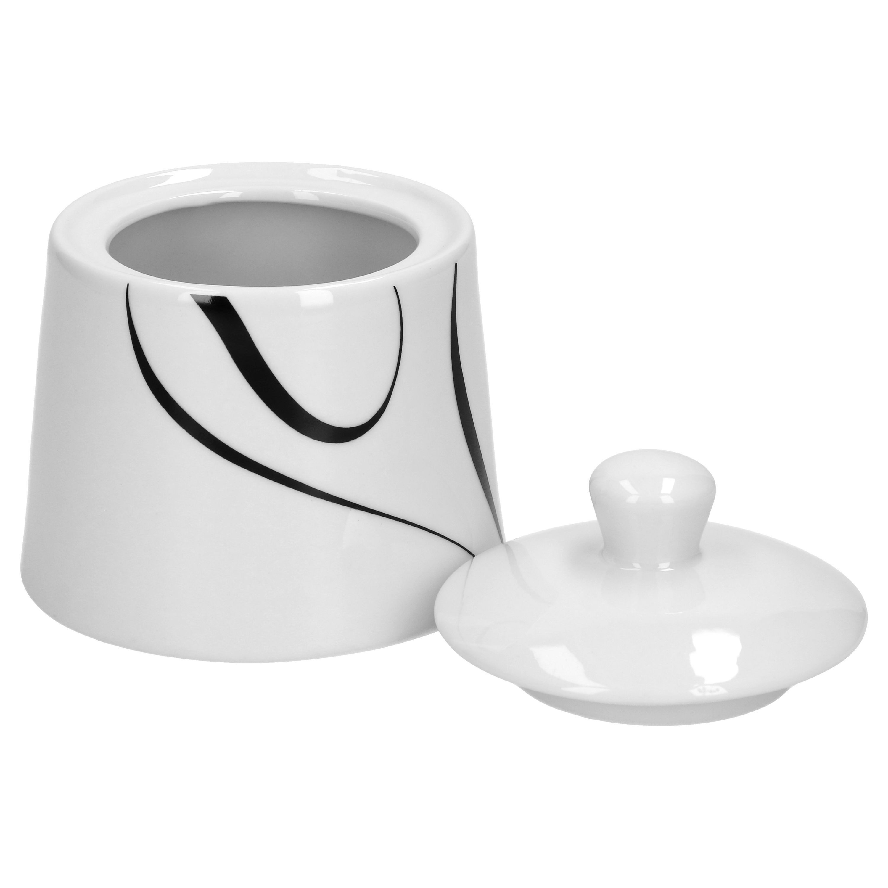 van Well Milch- und Zuckerset Kaffeeergänzungsset Milchkännchen & Zuckerdose Galaxy, Porzellan – Bild 4 von 4