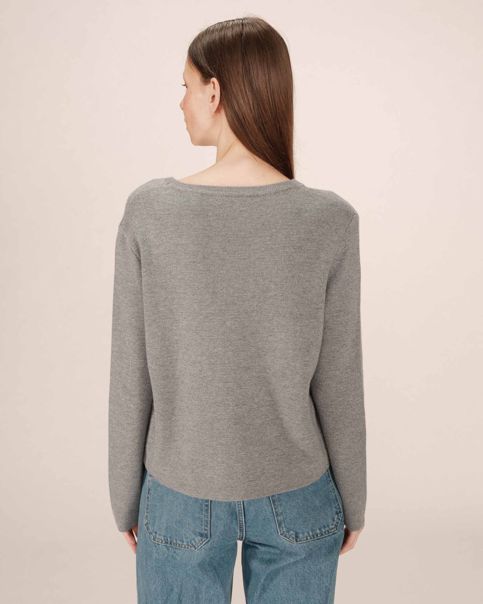 Grace & Mila Strickpullover College sweater SARDAIGNE - Pullover - Strickpullover mit Stickerei