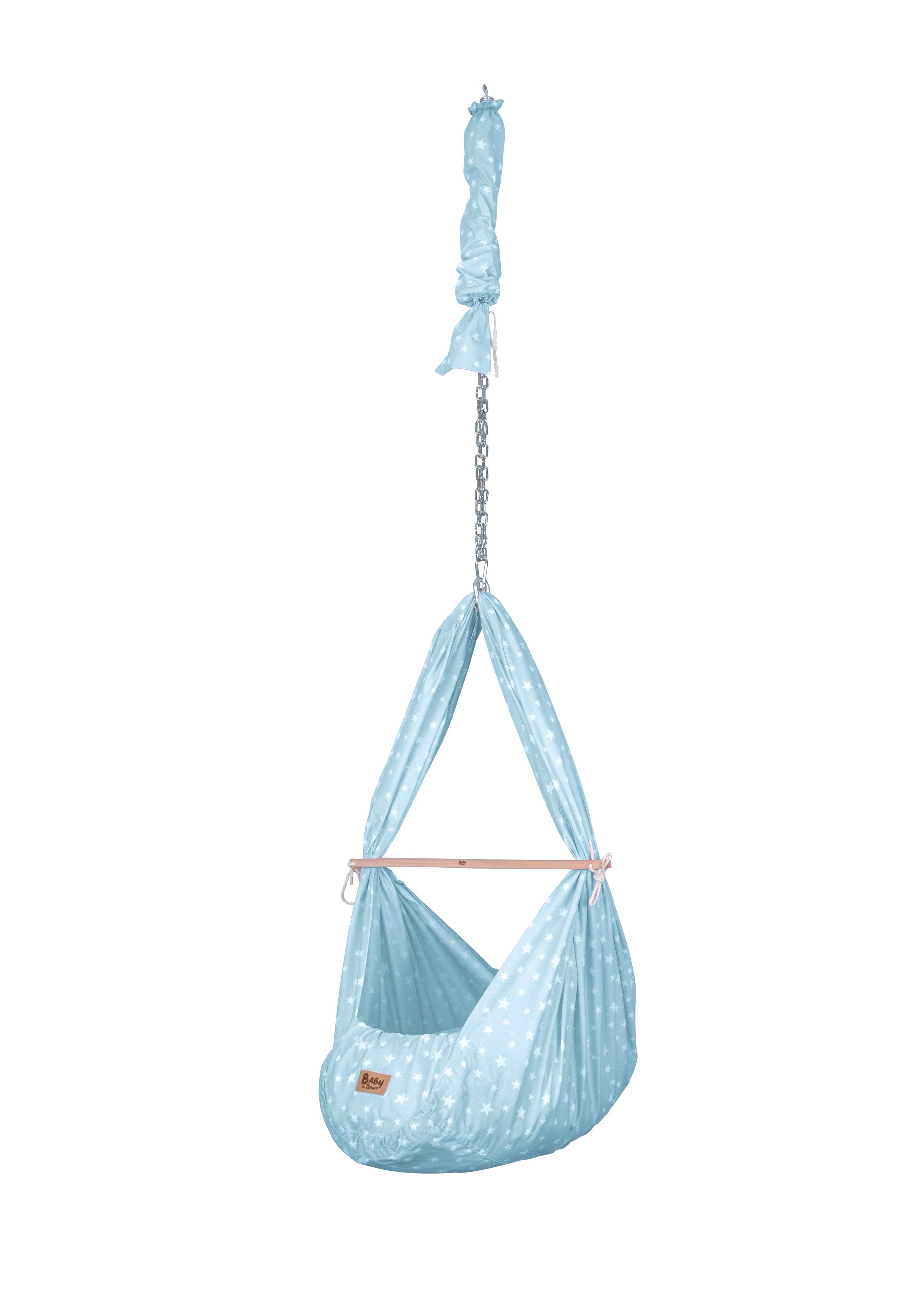 TeppichHome24 Federwippe BT002*Sternblau