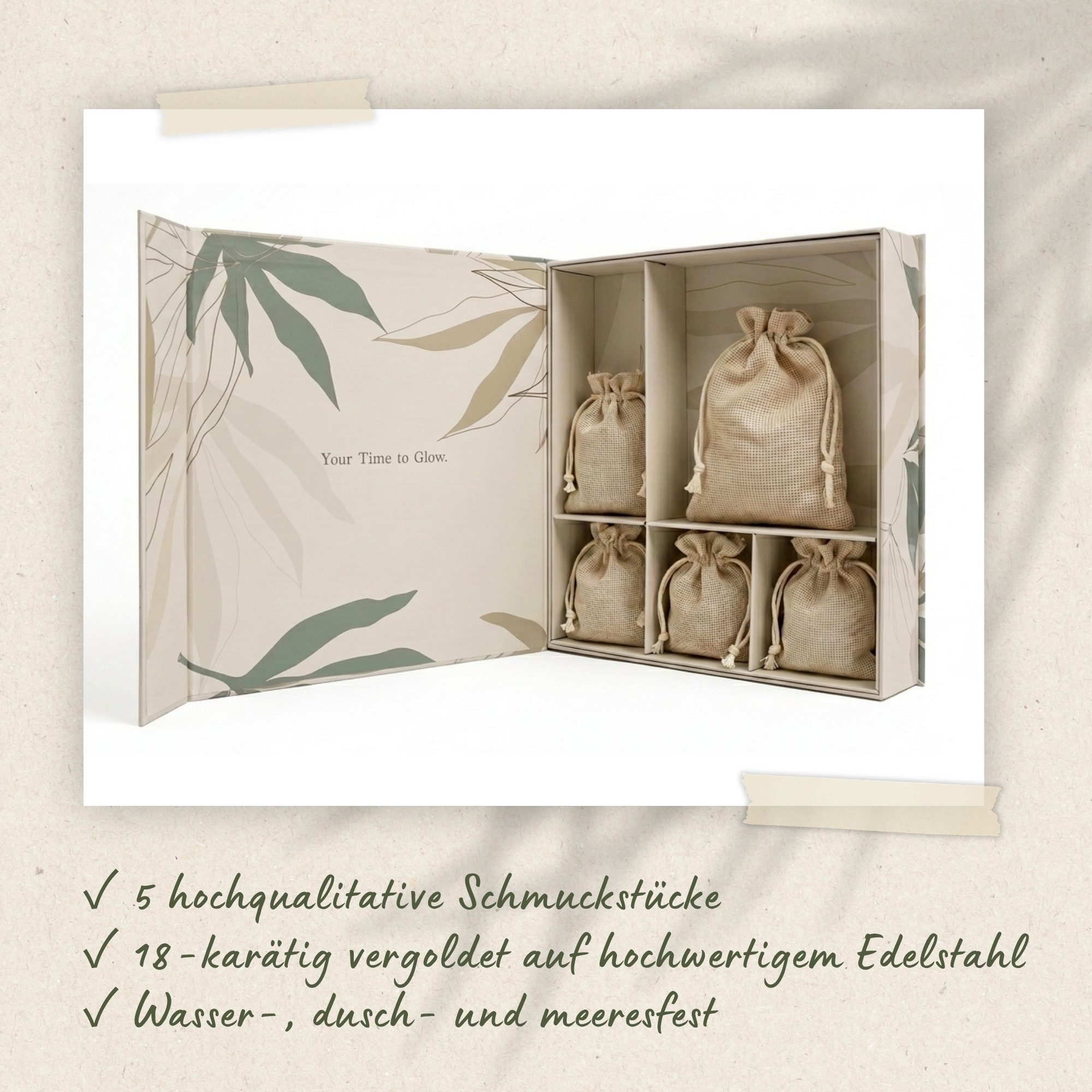 Heideman Schmuck-Adventskalender Summerbox Lissabon silberfarben, Schmuckset mehrteilig Schmuck für Frauen - 5 Schmuckstücke – Bild 5 von 5