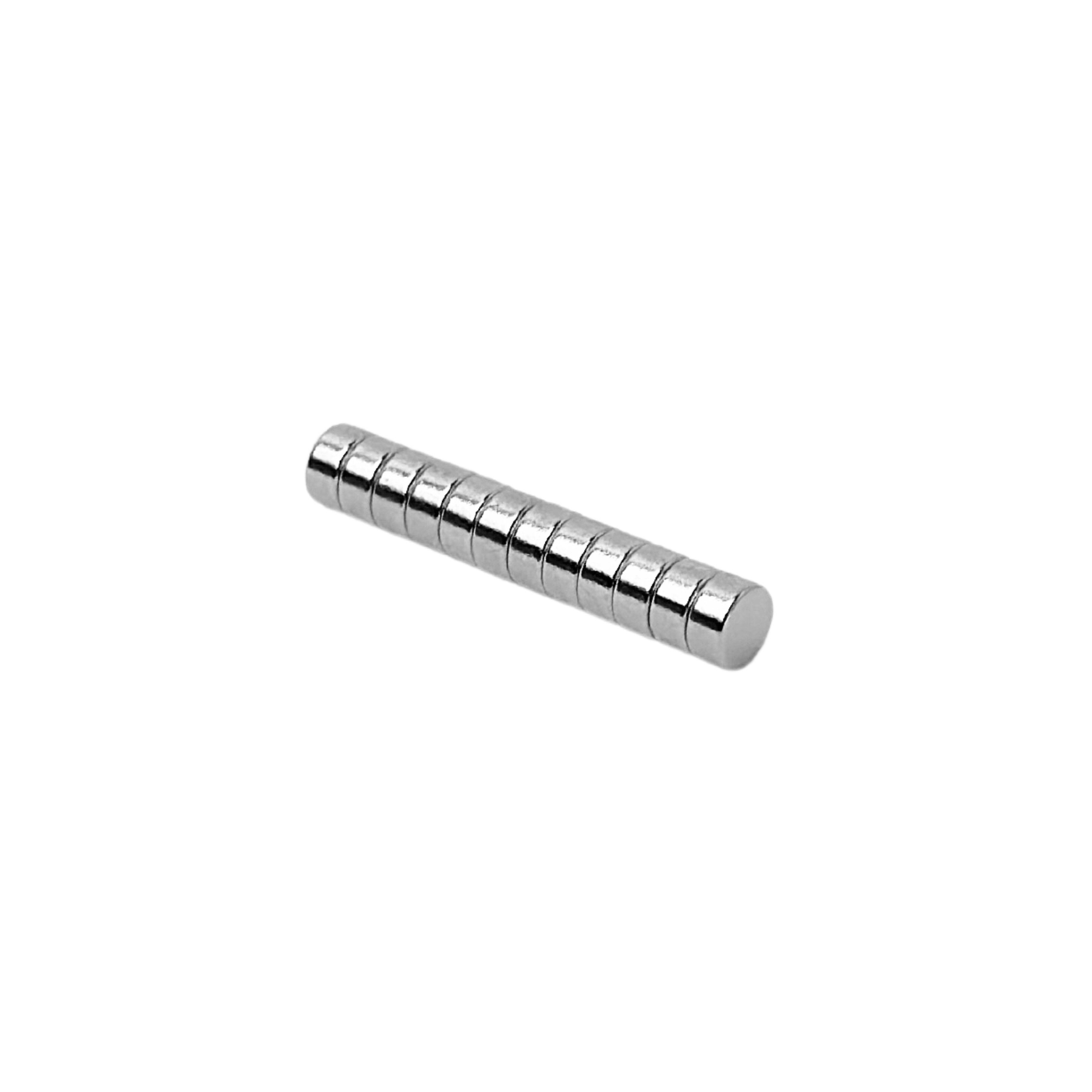 MaajeeKuto Magnet Neodym Magnet Ø 4 x 2mm Supermagnete hohe Haftkraft Scheibenmagnet (10-St)