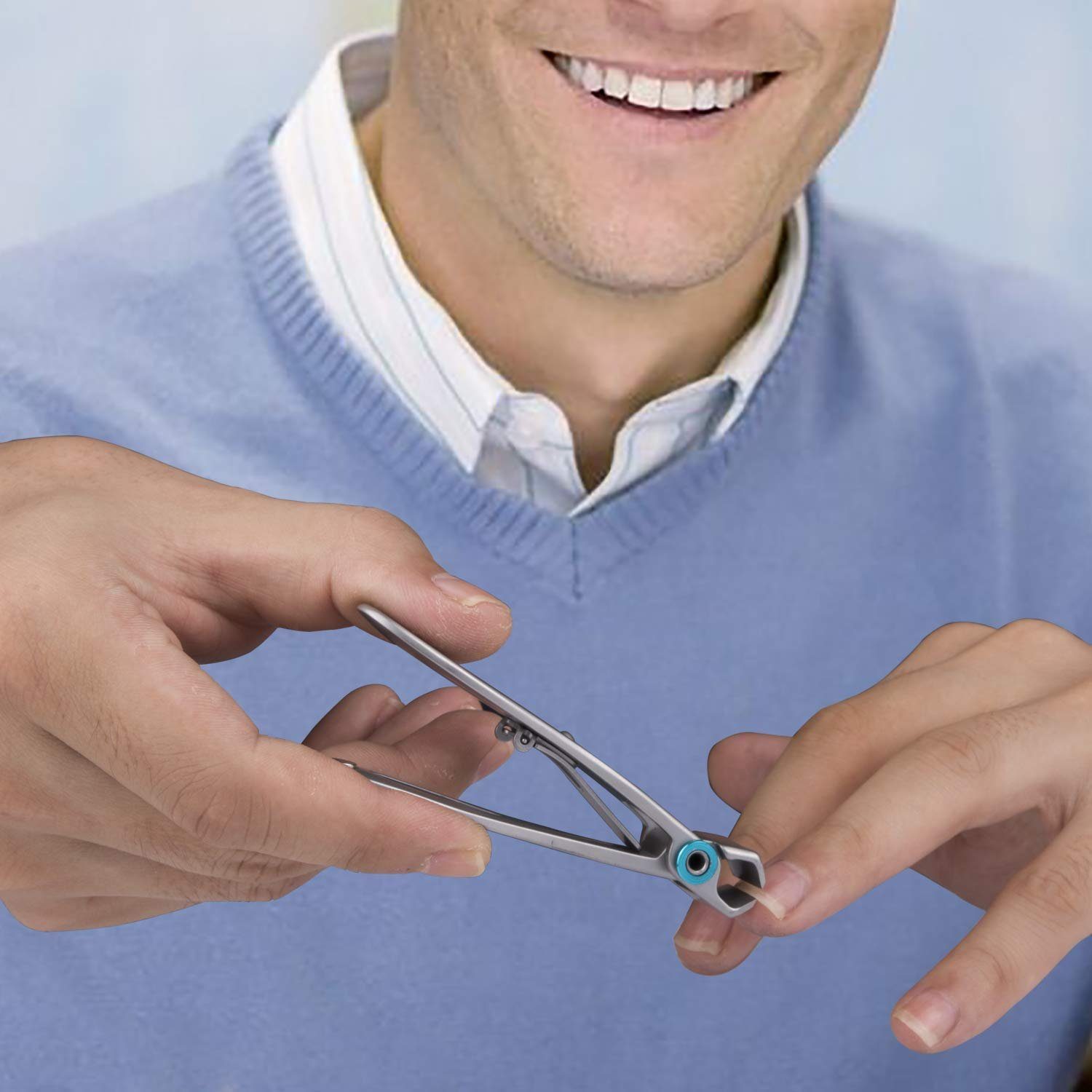 MORRENT Nagelknipser Nagelknipser Groß, Für Fußnägel Fingernägel,für dicke Nägel,Edelstahl, 2er-set, hoch edelstahl