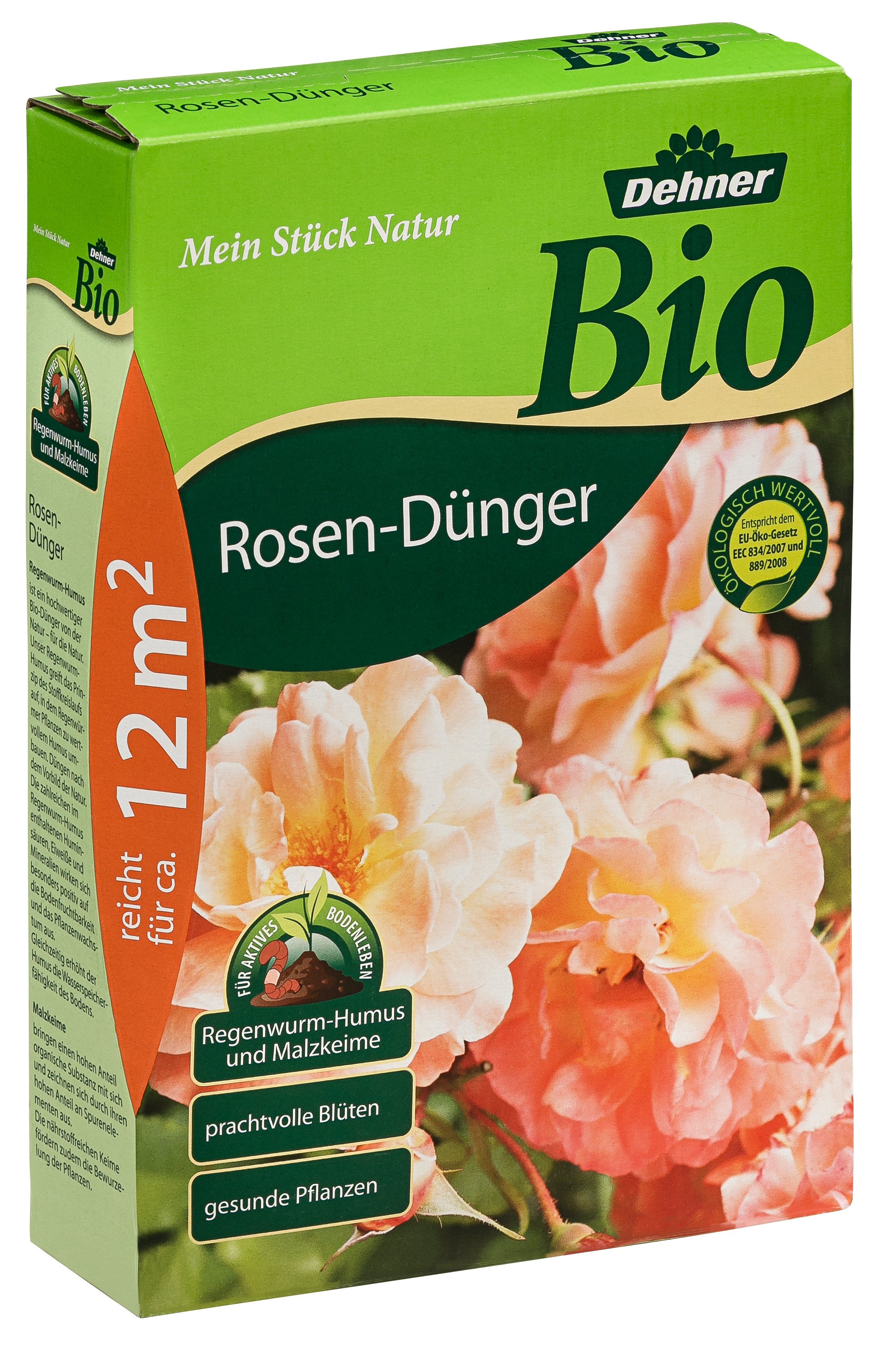 Dehner Gartendünger Bio Dünger für Rosen, NPK, 1.5 kg, für ca. 12 qm