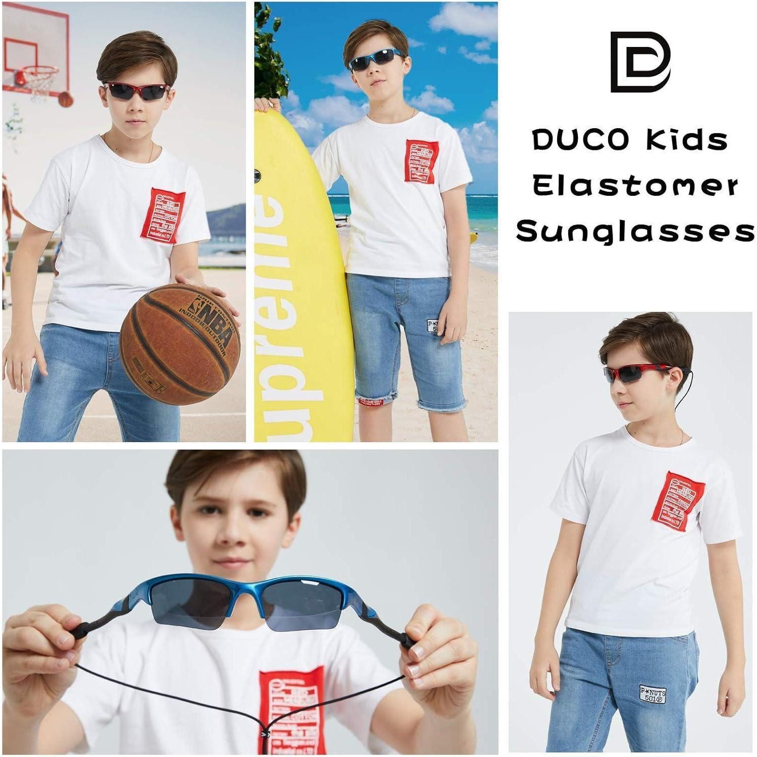 LuxusKollektion Sonnenbrille Sonnenbrille Kinder 4-7 Jahre polarisiert Band flexibles Gestell