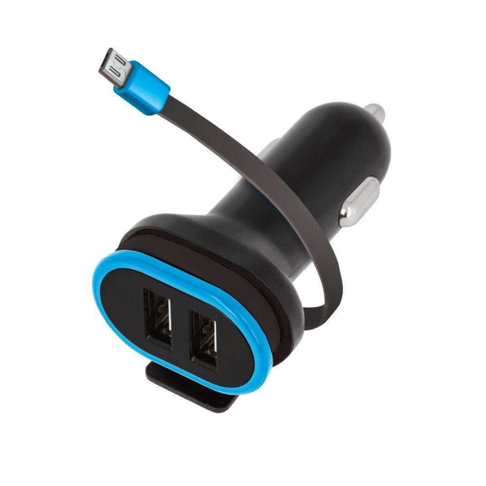 KFZ Auto USB Ladekabel Adapter Autoladegerät 12/24V für Smartphone