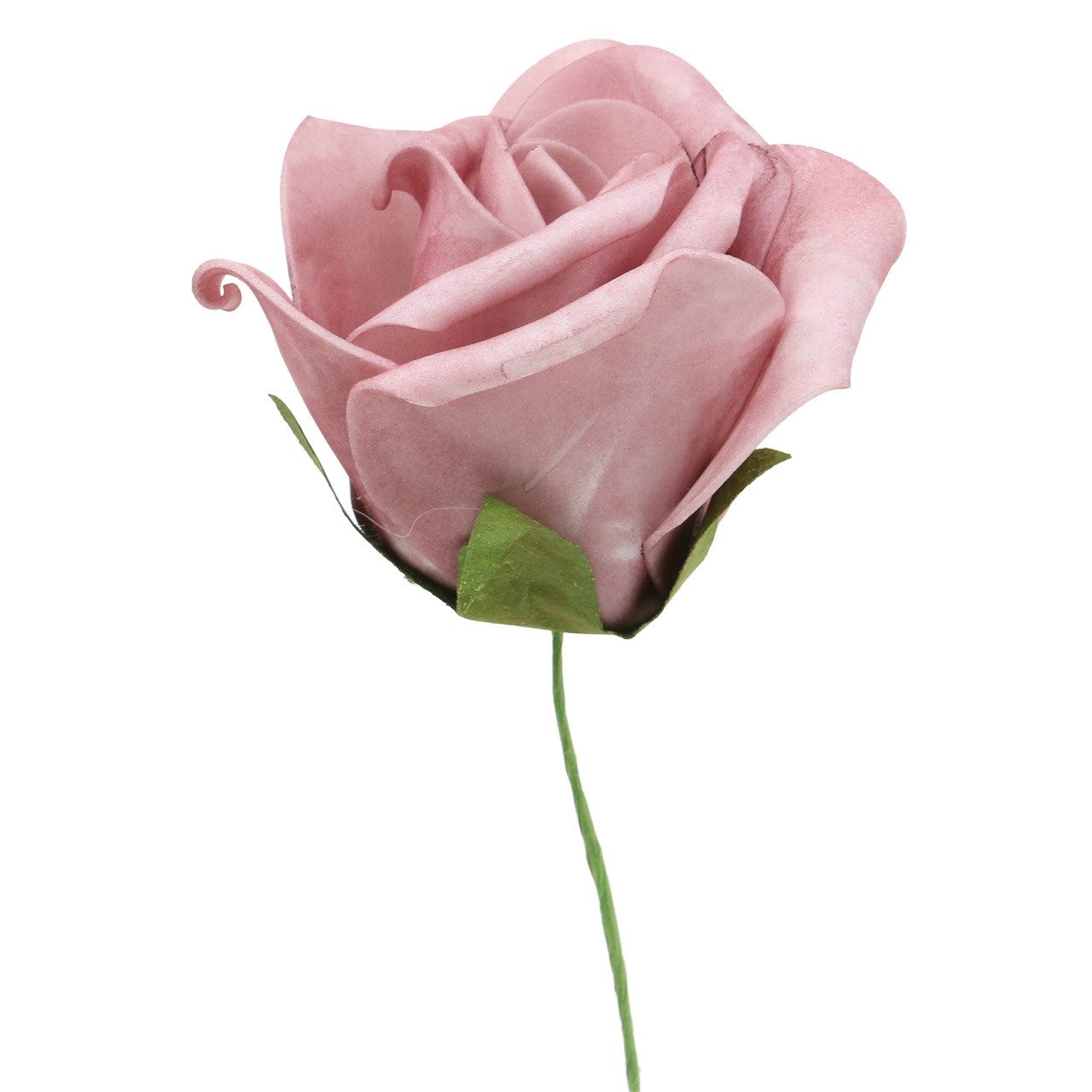 Kunstblume Foam Rose Dekoration Ø6cm Altrosa 27 Stück - Kunstblume für, Florists Products, Höhe 3.5 cm