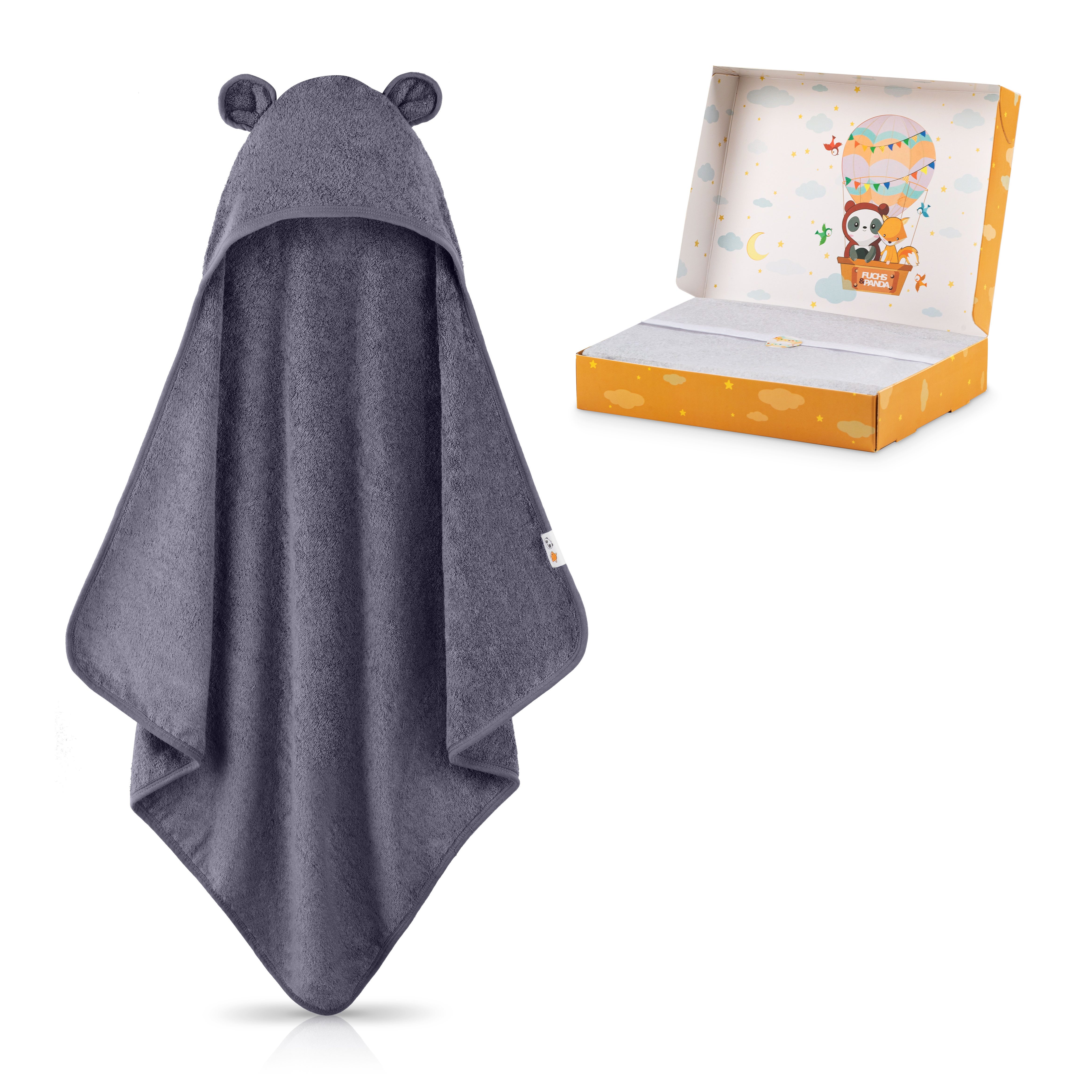 Fuchs & Panda Kapuzenhandtuch Kapuzenhandtuch Baby EXTRA dick, warm & weich günstig online kaufen