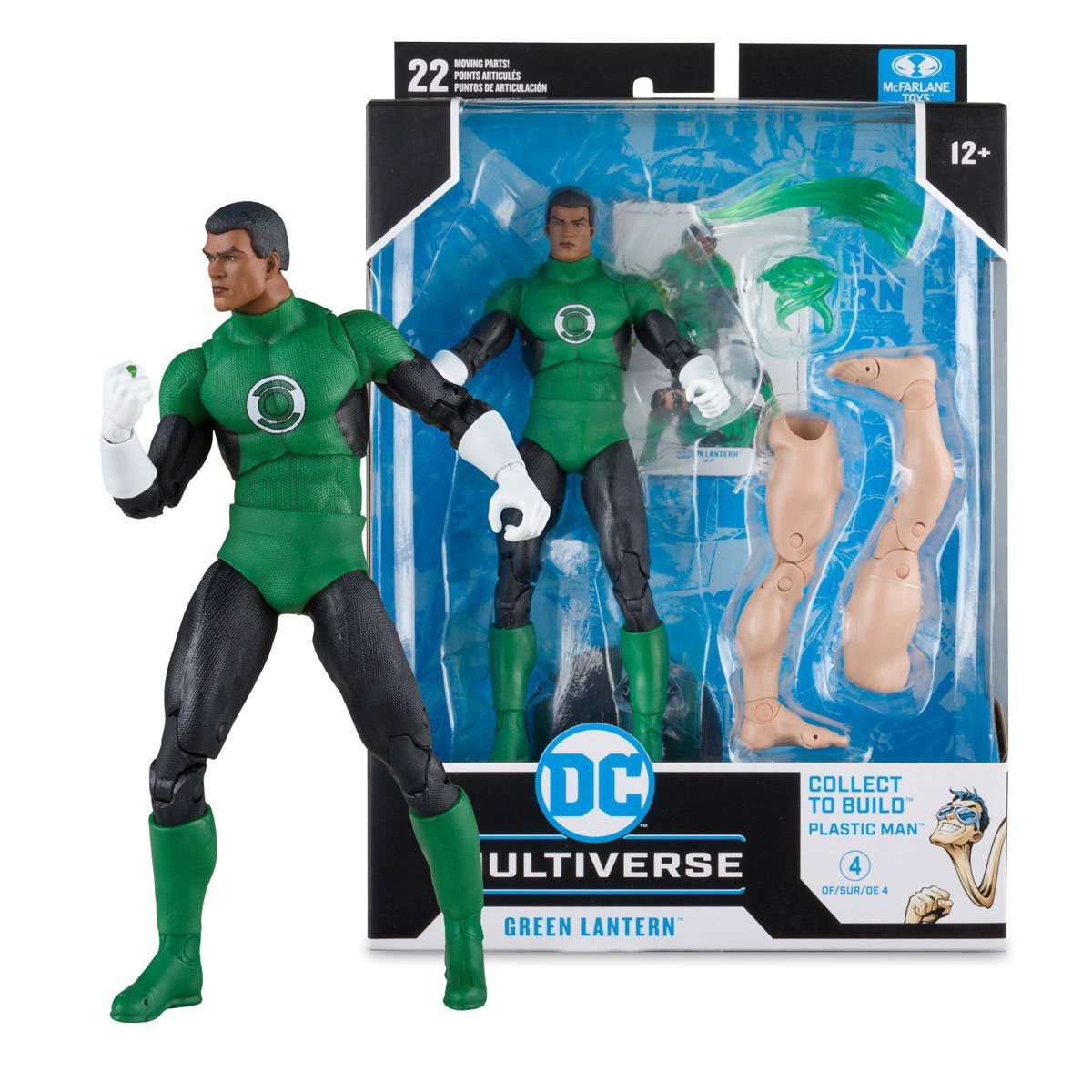 McFarlane Toys Actionfigur McFarlane Plastic Man Wave JLA Green Lantern John Stewart Actionfigur