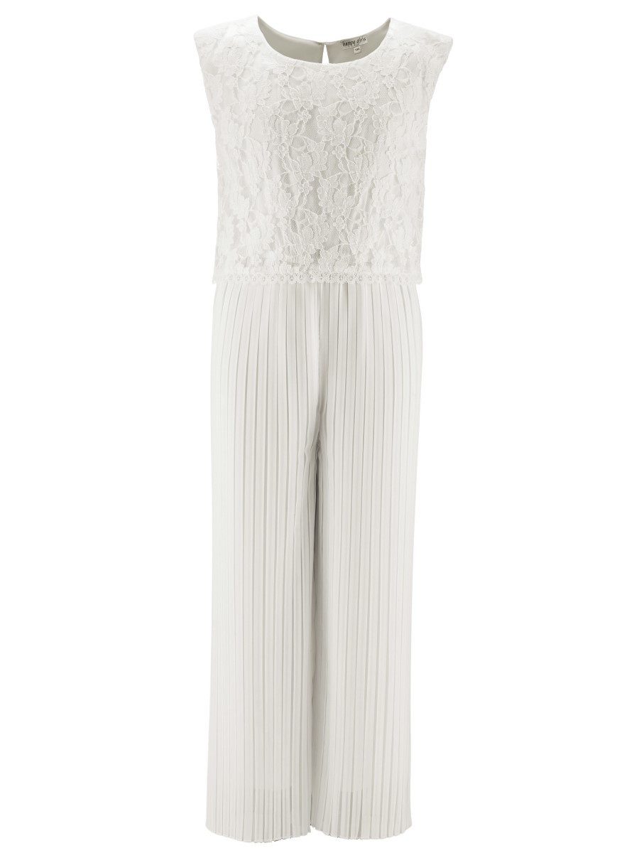 happy girls Jumpsuit Jumpsuit Spitze Plissee (1-tlg) Spitzentop