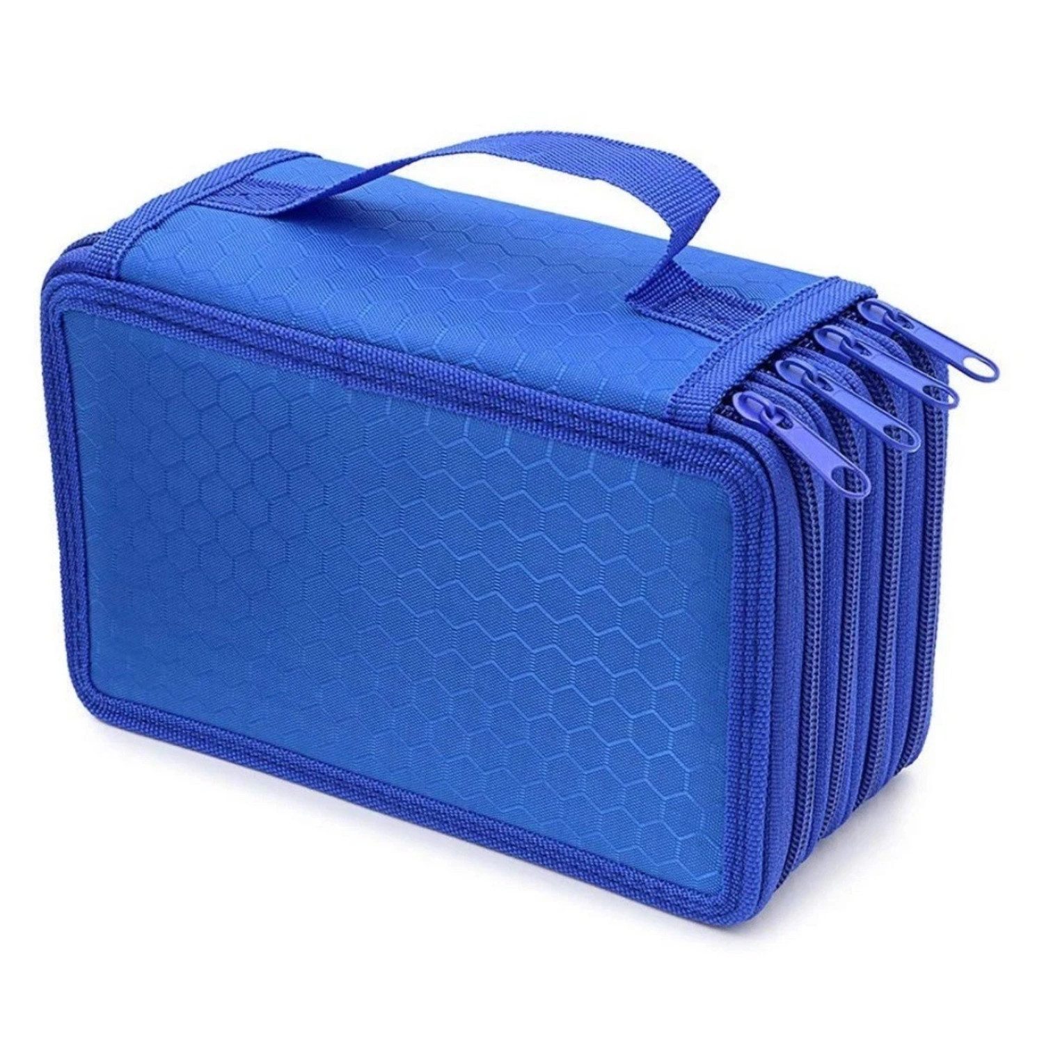 Federmäppchen MÄPPCHEN 4-Fach Federmappe Blau 20x12,5x8 cm