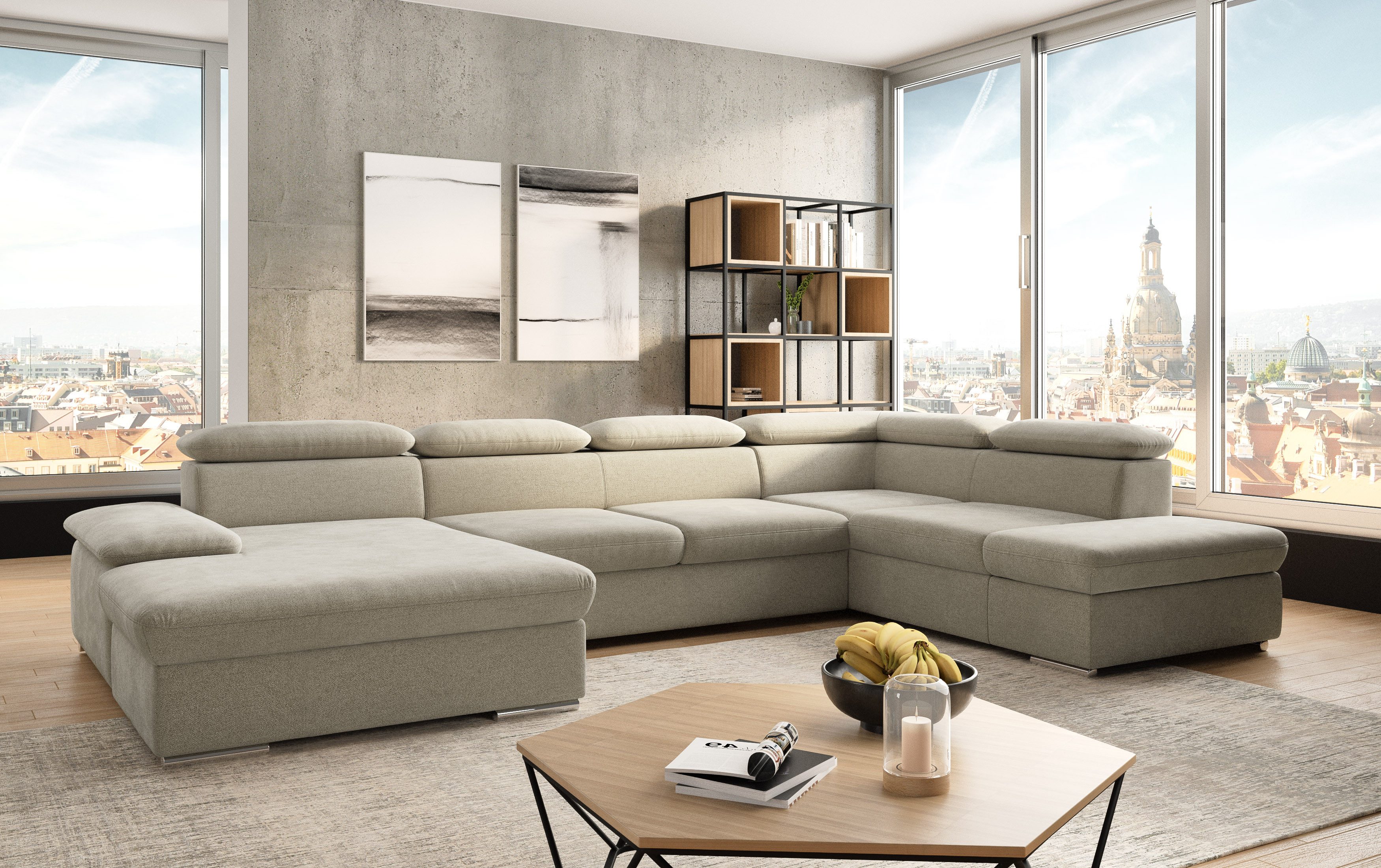 sit&more Wohnlandschaft "Valantine U-Form", inkl. Kopf- und Armteilverstell günstig online kaufen