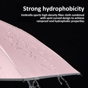 Truyuety Taschenregenschirm Regenschirm Sturmfest, Taschenschirm Automatisch AHerren und Damen