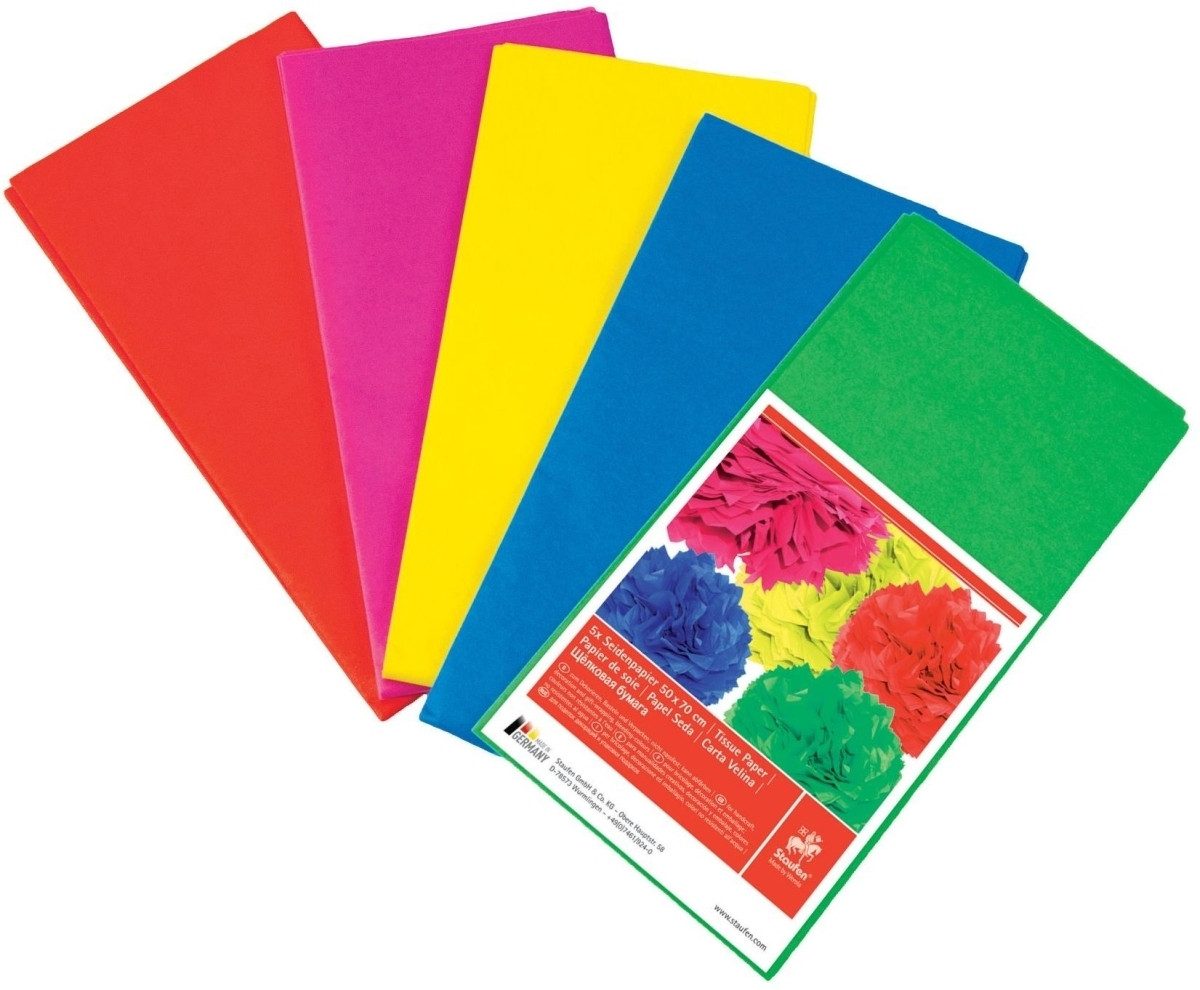 Staufen Bastelkartonpapier Seidenpapier 50x70cm 20g/qm VE=520 Bogen weiß