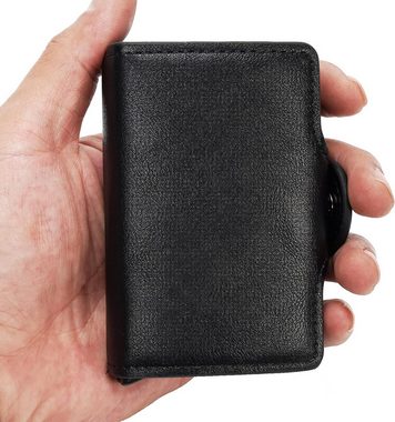 HEYHIPPO Mini Geldbörse 2 x Aluminiumkoffer mit RFID-Schutz, 14 x Kartenfächer