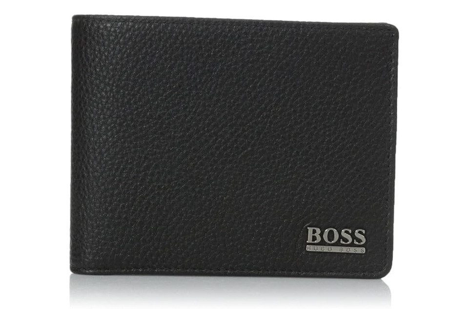 BOSS Geldbörse MONAD Herren Portemonnaie mit silbernem Emblem, Karten- und günstig online kaufen