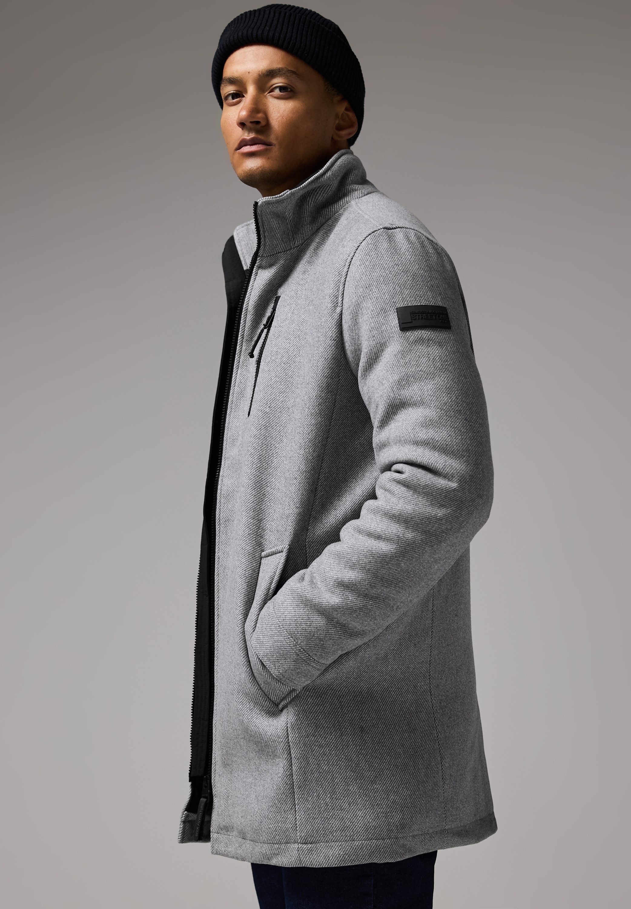 STREET ONE MEN Outdoorjacke mit Stehkragen günstig online kaufen