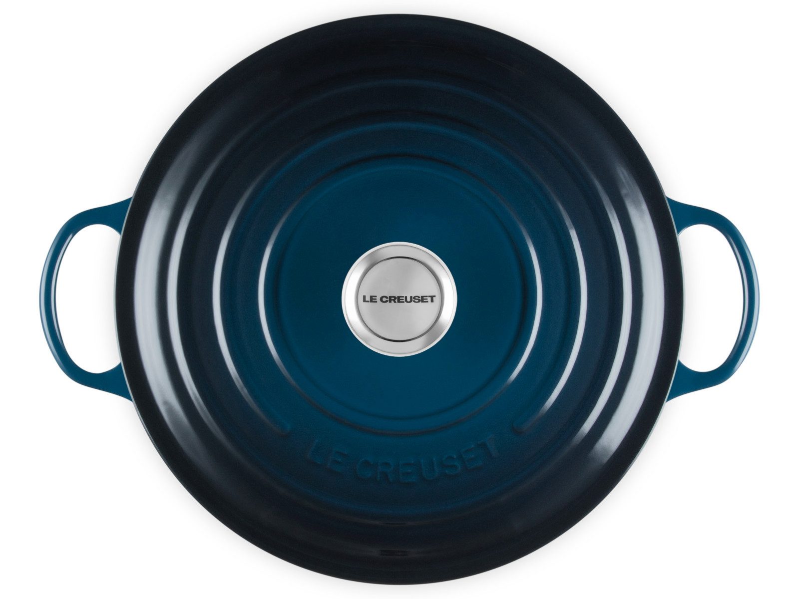 LE CREUSET Bräter Bräter La Marmite Signature rund nuit 28cm, Emailliertes Gusseisen