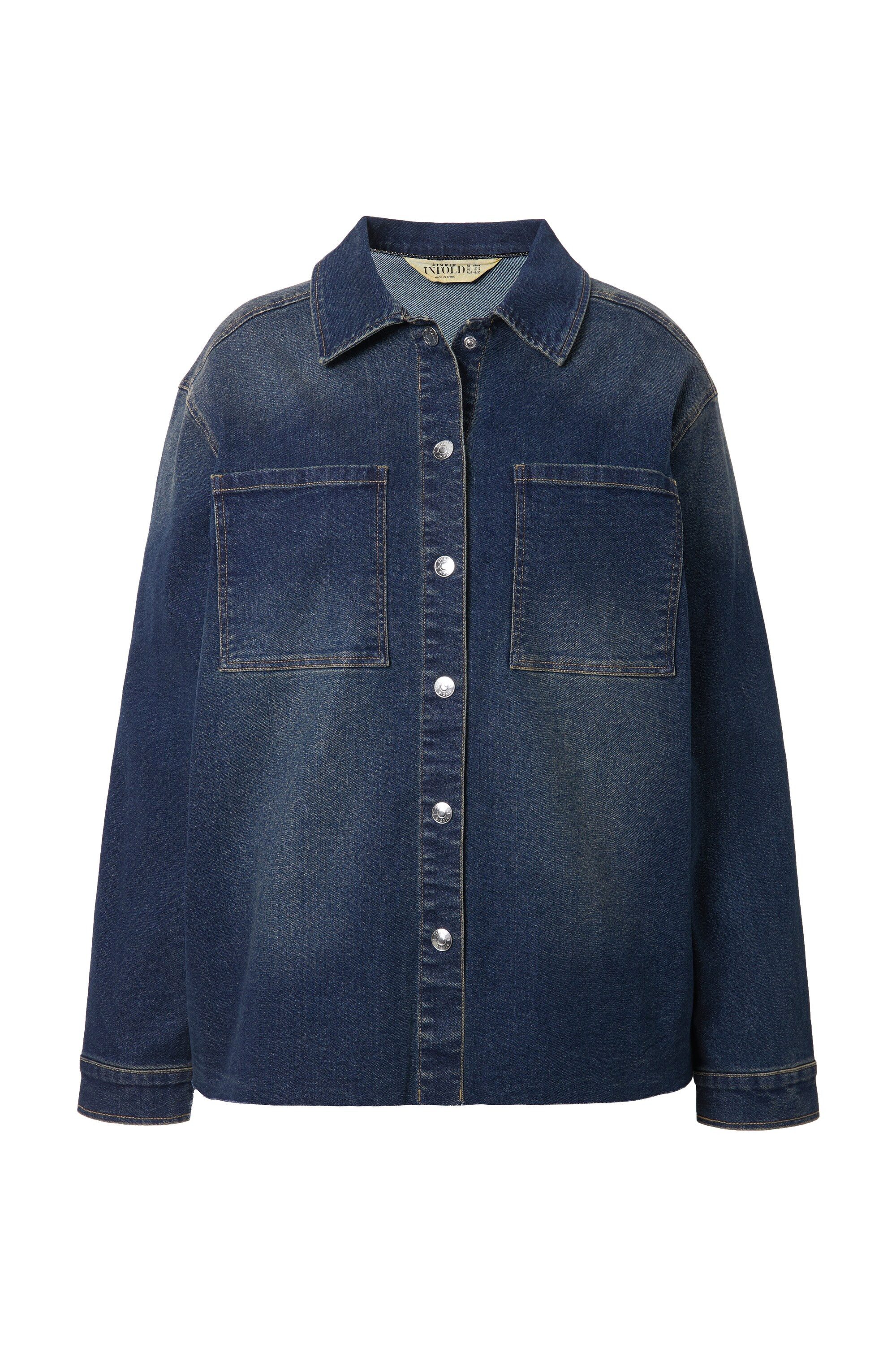 Studio Untold Hemdbluse Jeanshemd Oversize Shape Vintage-Optik günstig online kaufen
