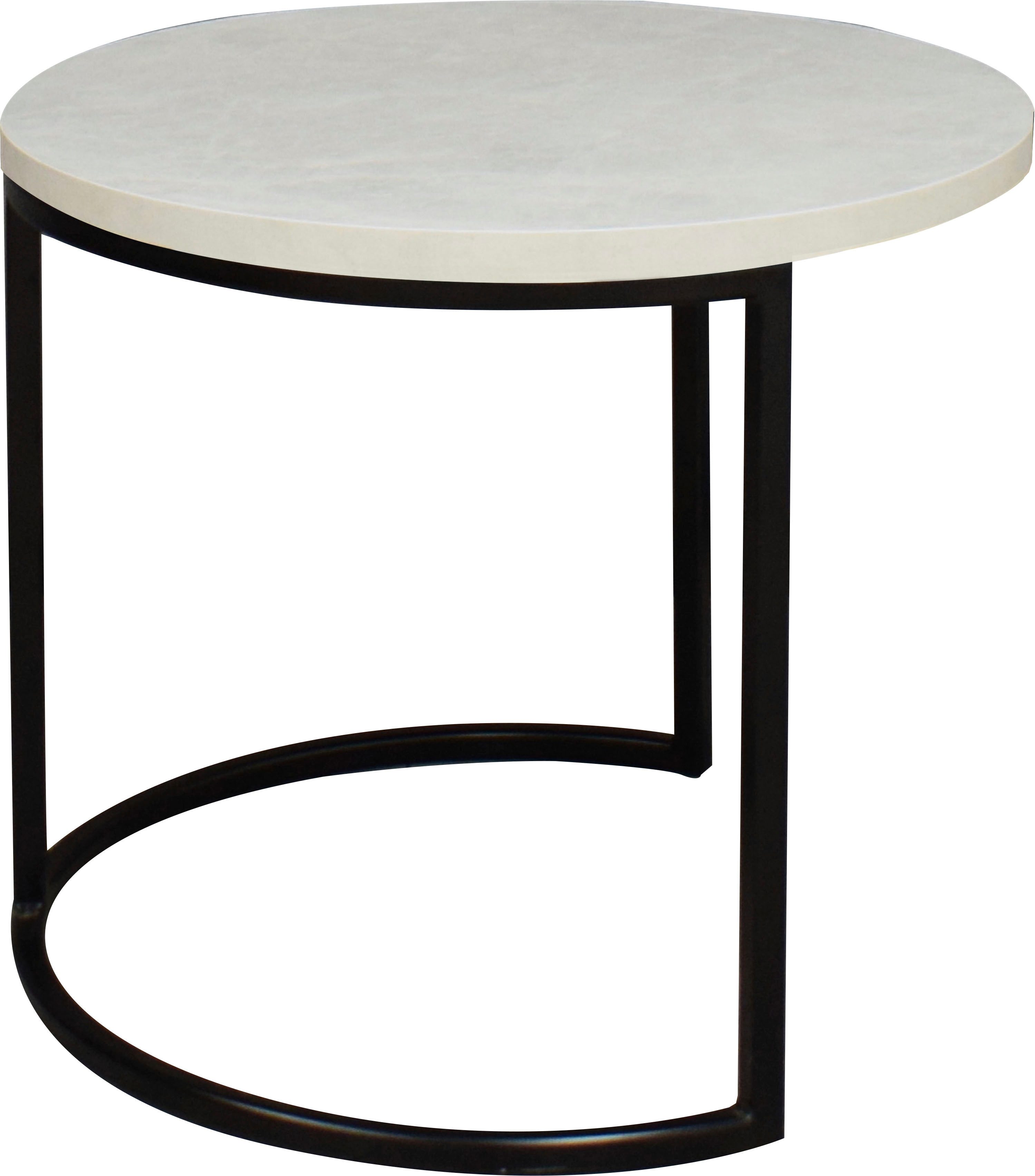 Mäusbacher Couchtisch Couchtisch rund, Couchtisch rund Durchmesser 60cm, Metallgestell