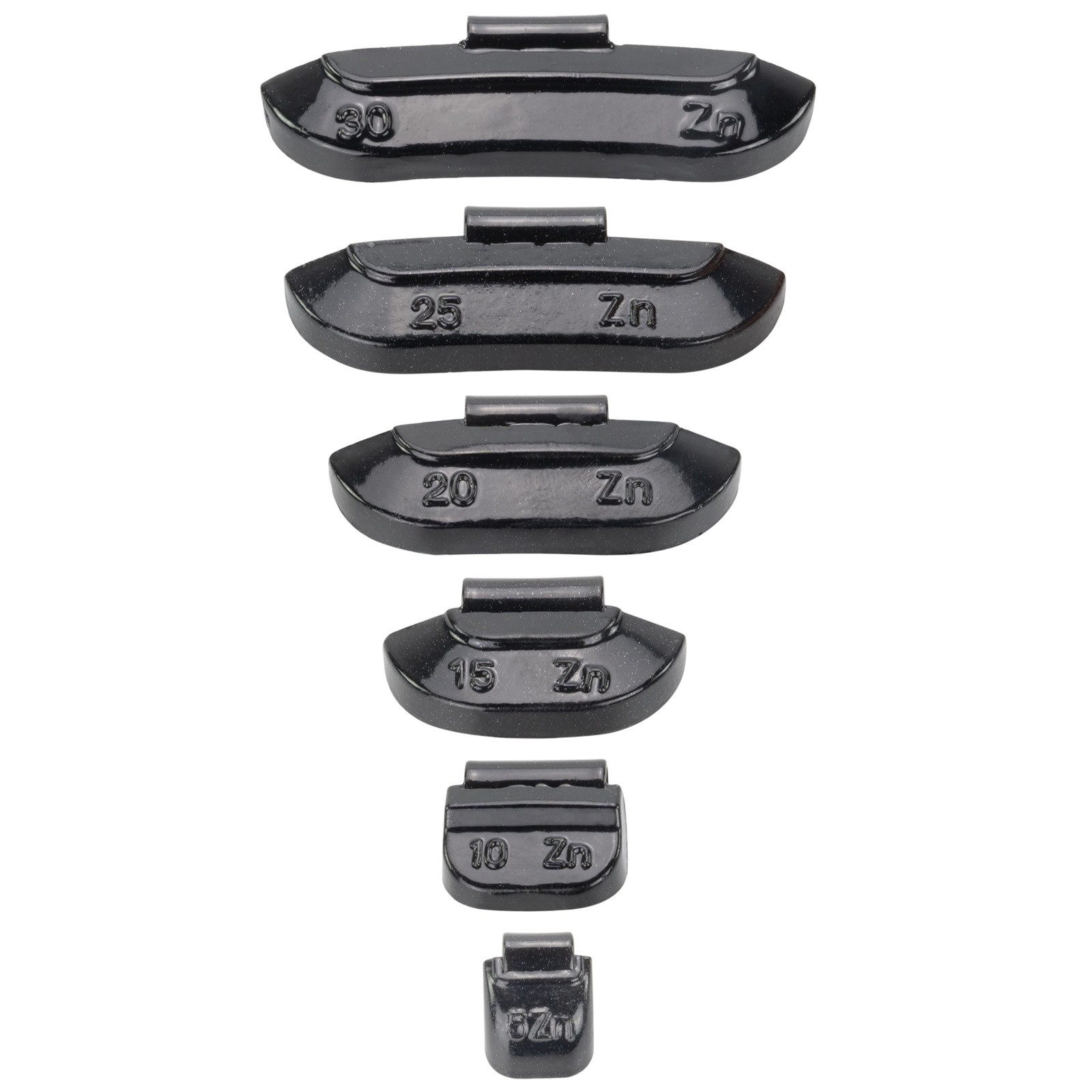 HASKYY Reifenwuchtmaschine 150 tlg. Set Schwarz Schlaggewichte 5-30g für Stahlfelgen