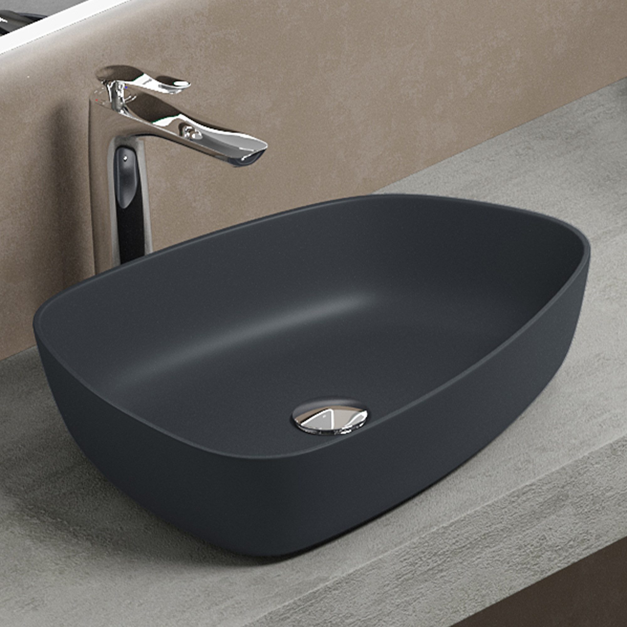 Mai & Mai Aufsatzwaschbecken Design Waschbecken Col806 Mineralguss
