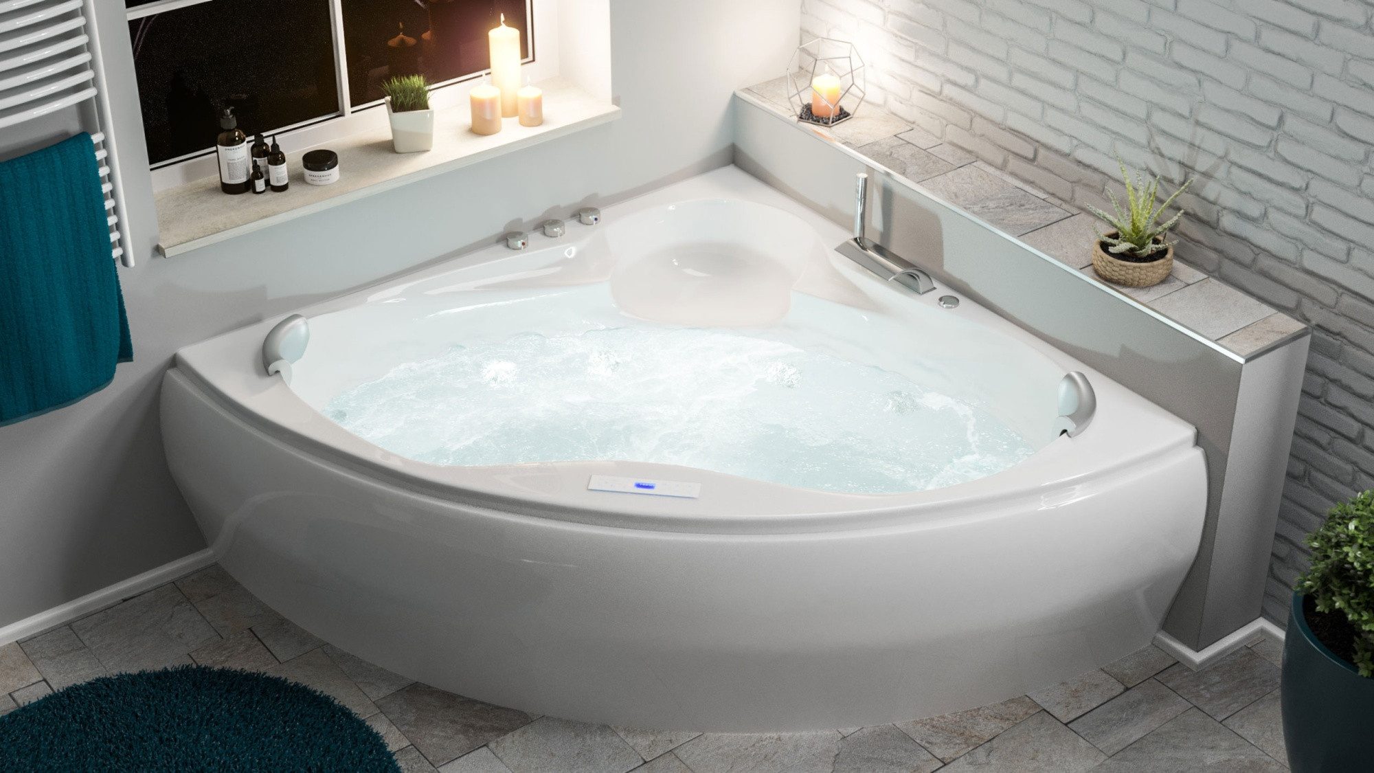 Magnolia Home Whirlpool Enjoy Premium Whirlpool Set (L/B/H) 150x150x59 cm