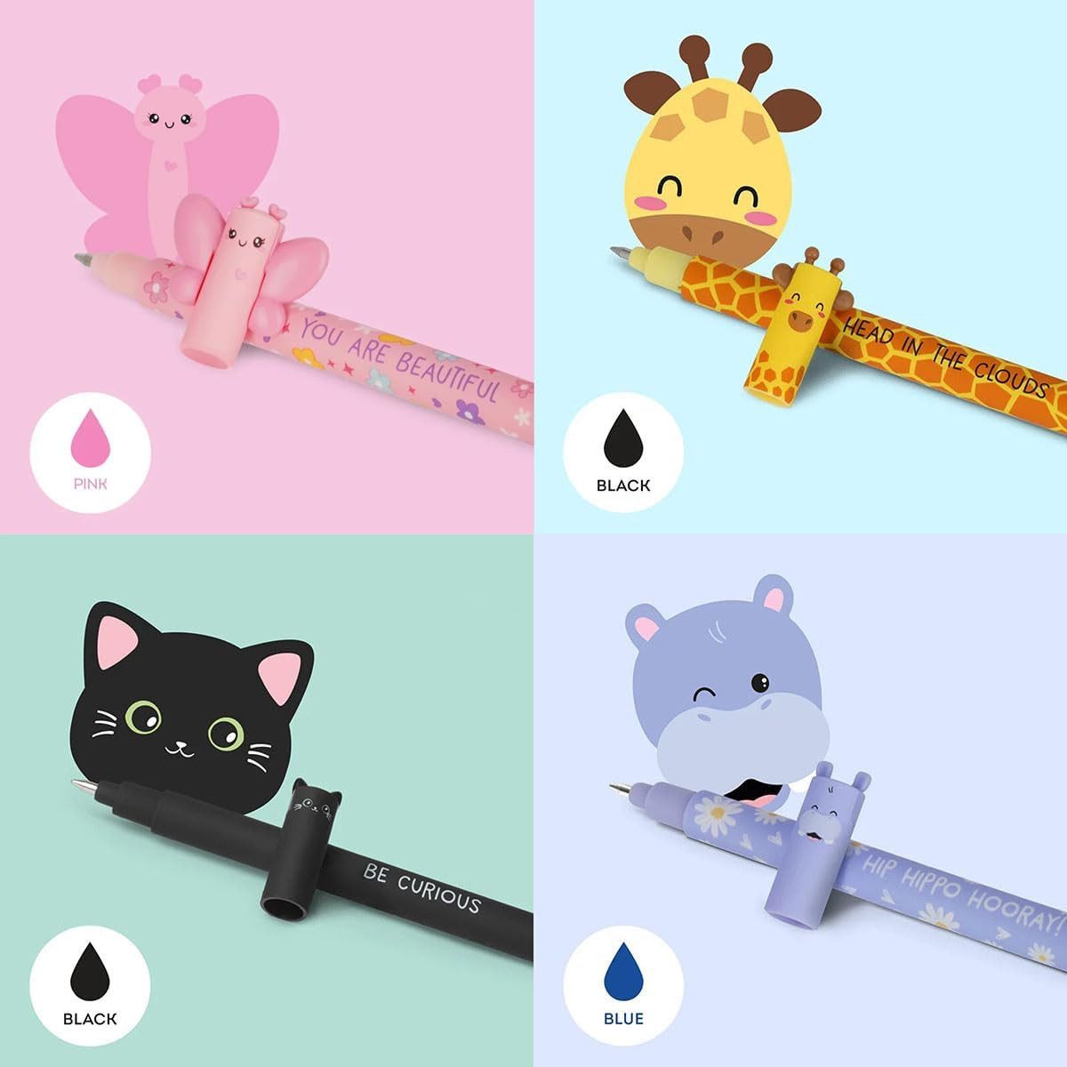 Legami Gelschreiber Radierbare Gelschreiber zum Sammeln im 9er Set, (9-tlg)