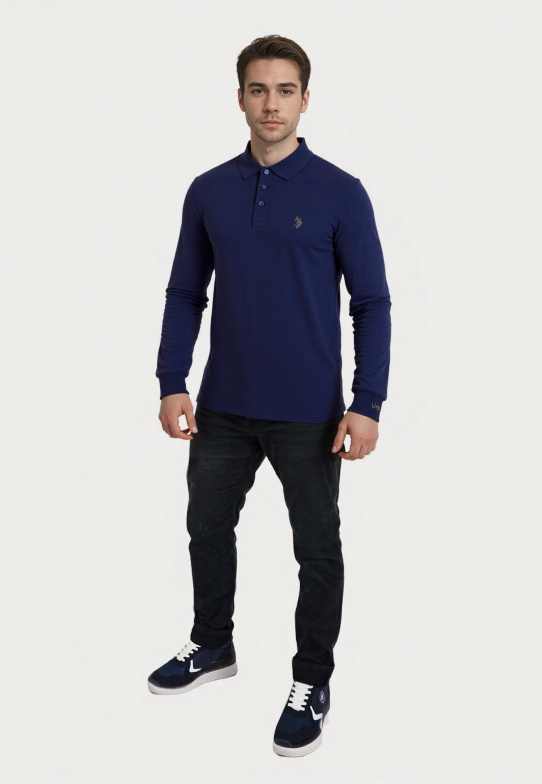 U.S. Polo Assn. Longsleeve Longsleeve Poloshirt (1-tlg)