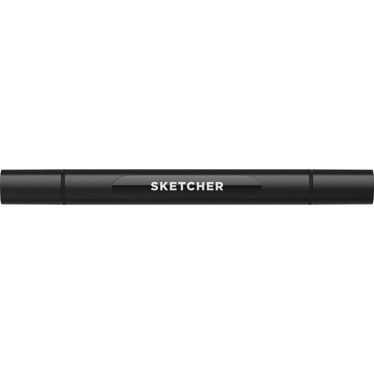 Filzstift Twinmarker Sketcher brush+chisel BL600 schwarz.
